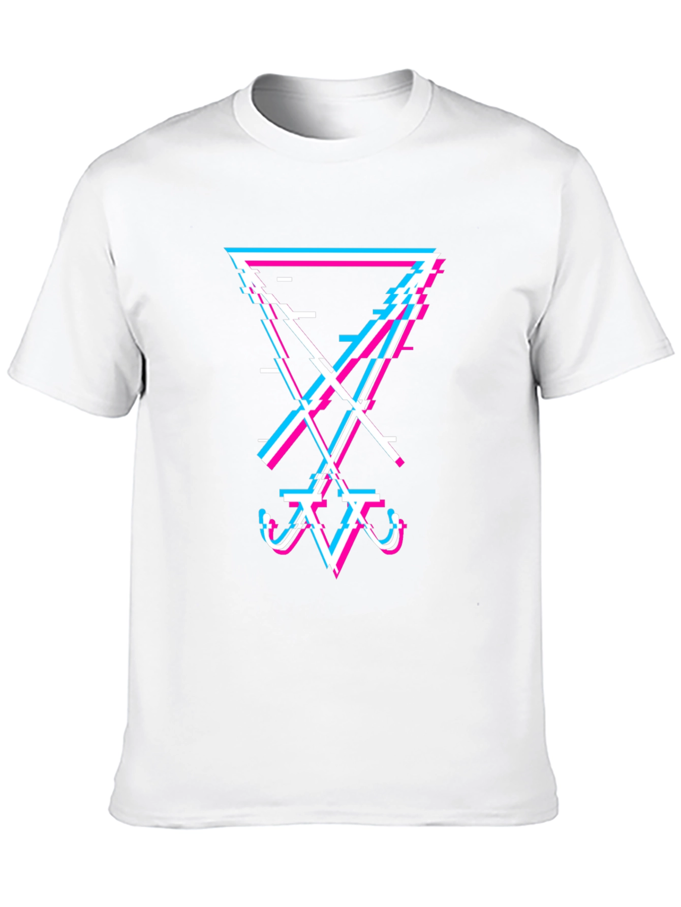 Glitch Art Graphic Tee - Modern Streetwear T-Shirt