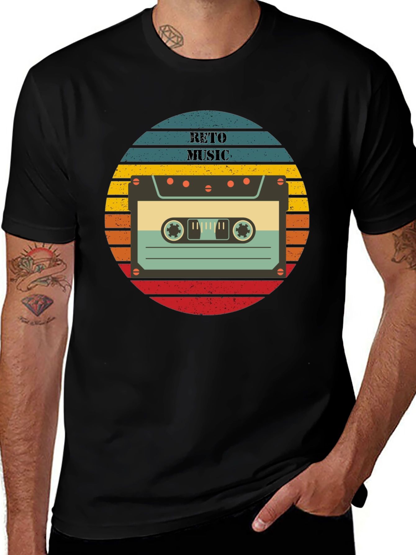 Retro Music Cassette T-Shirt