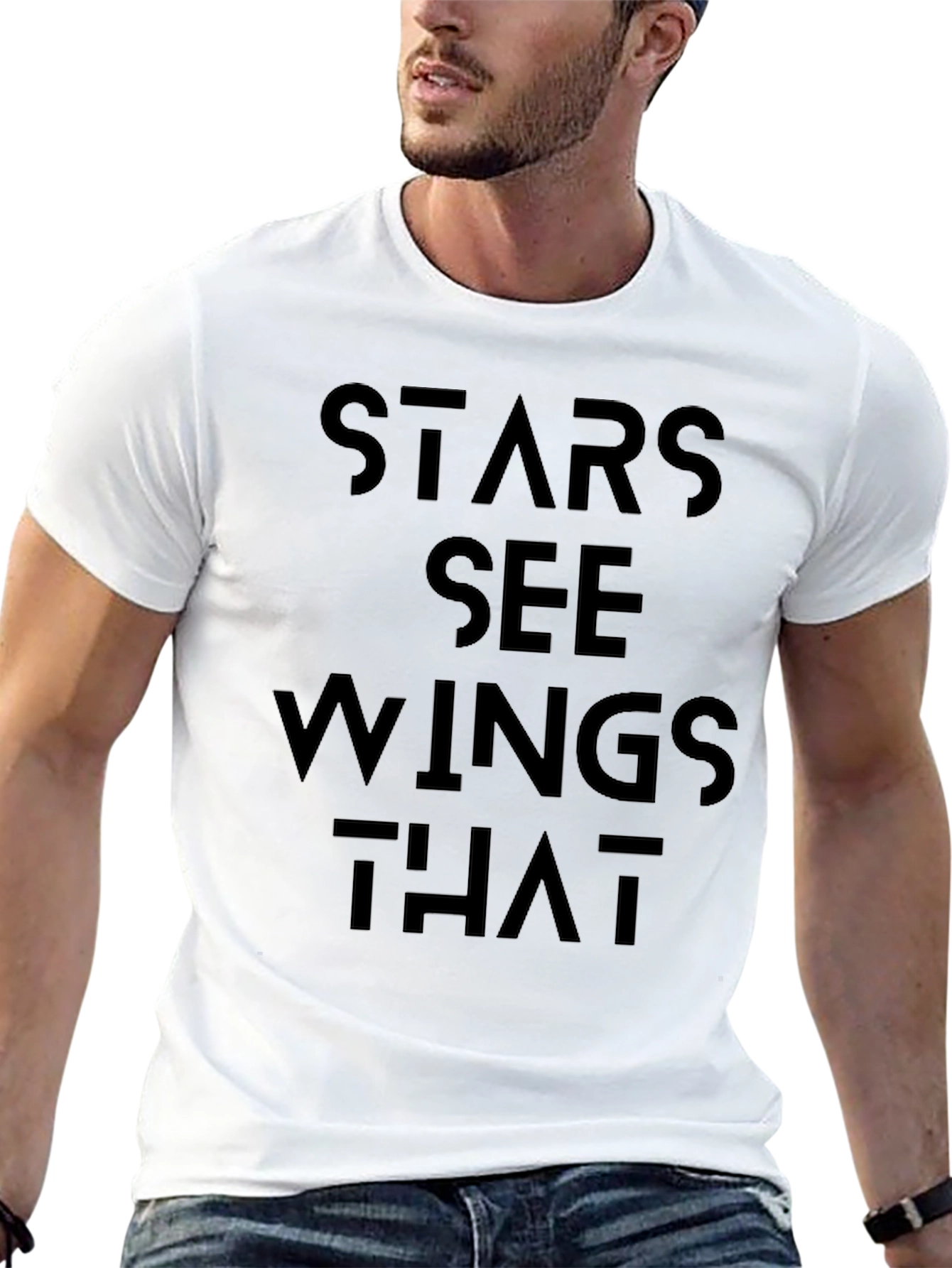 Stars See Wings That Black Graphic Tee