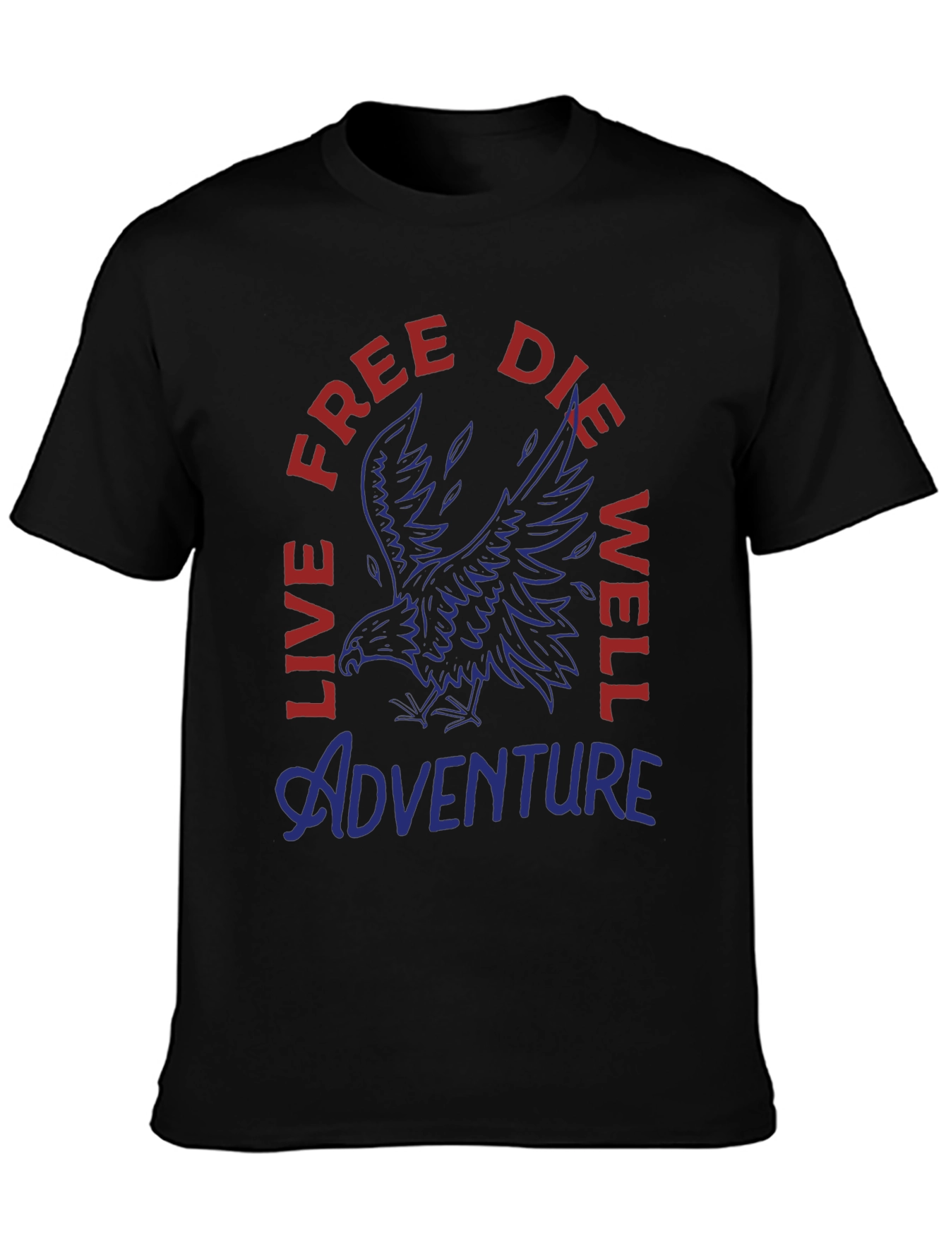 Adventure Eagle Graphic Print Mens T-Shirt