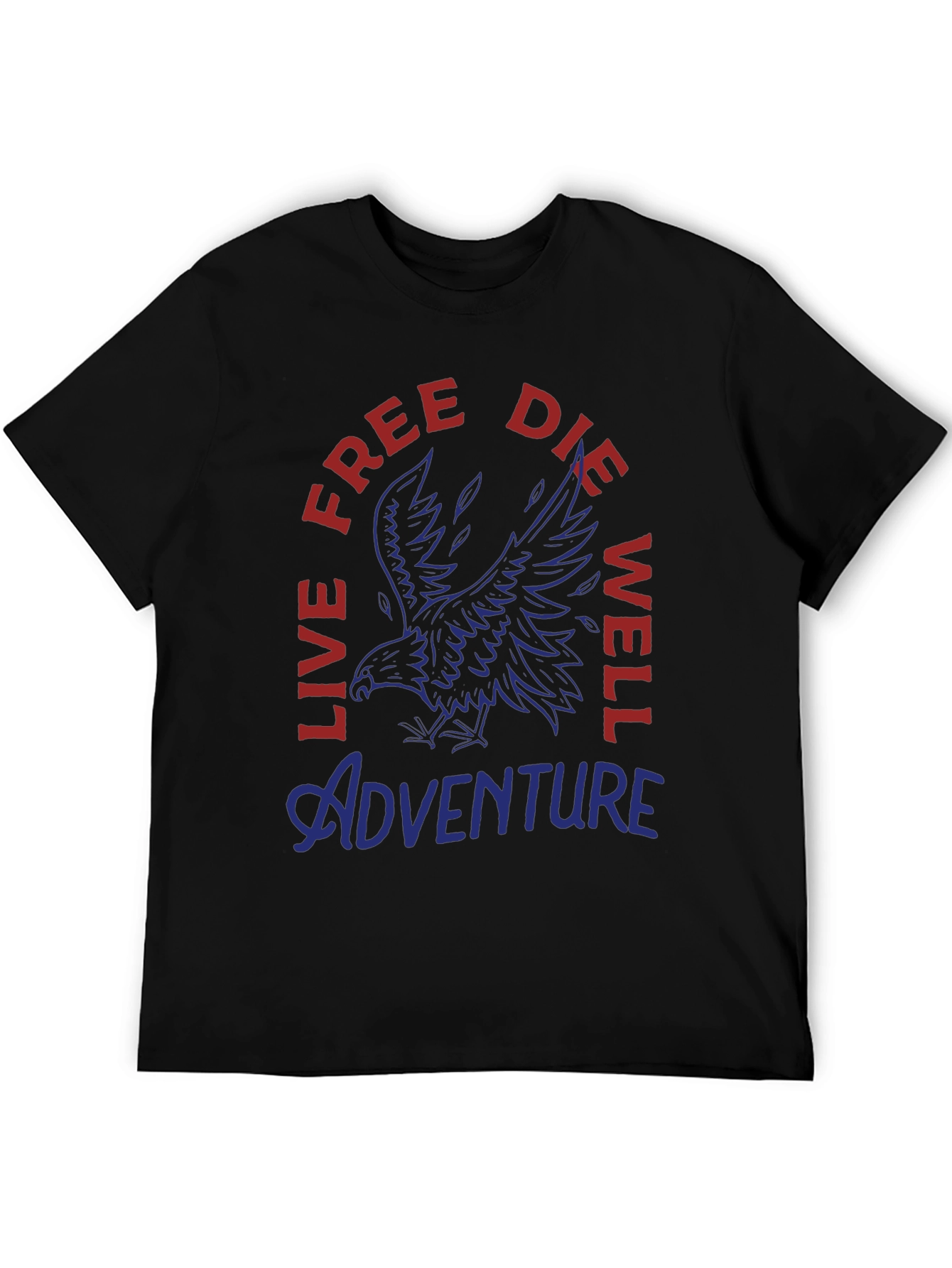 Adventure Eagle Graphic Print Mens T-Shirt
