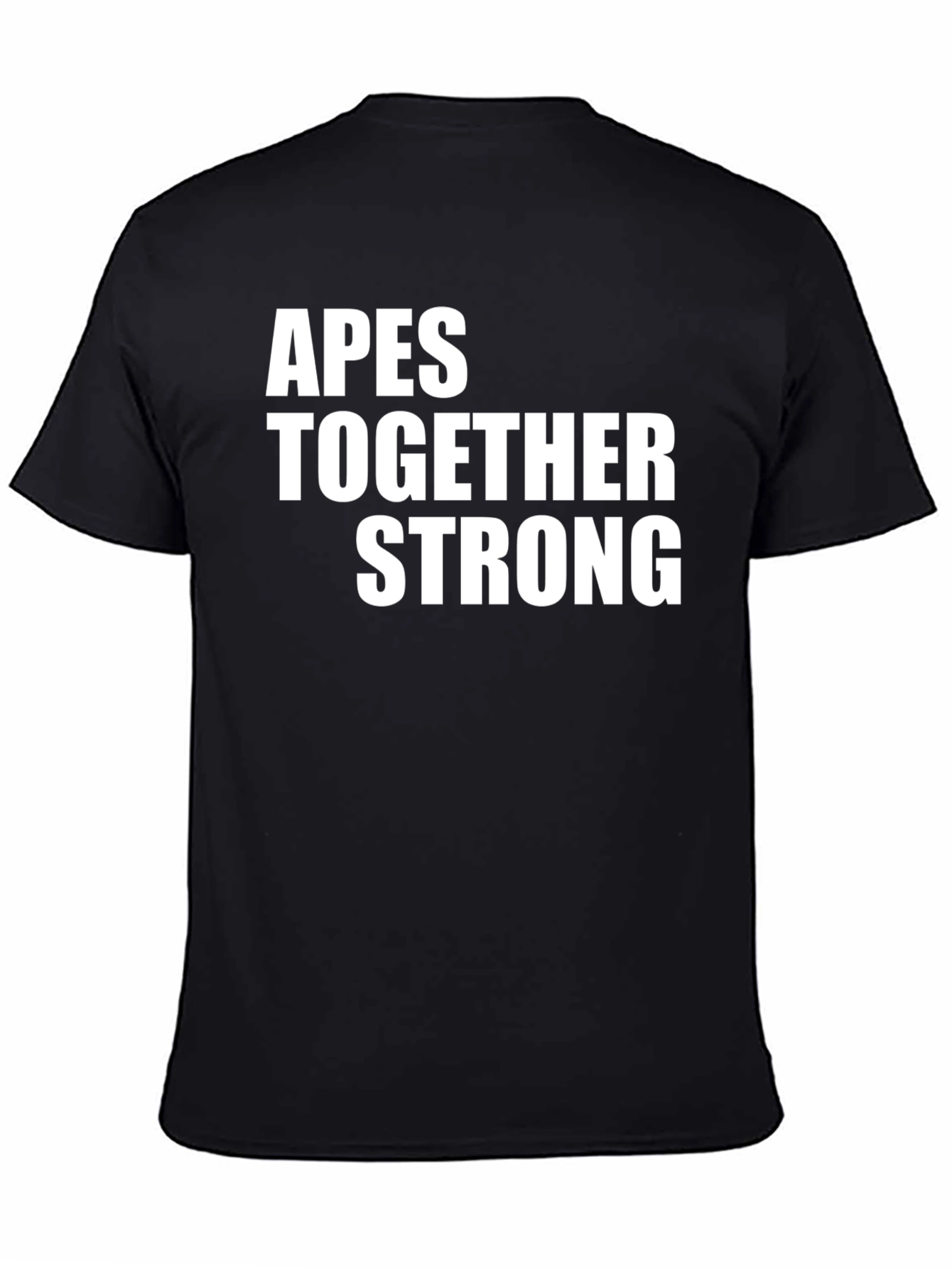 Apes Together Strong Graphic T-Shirt - Black Cotton Tee