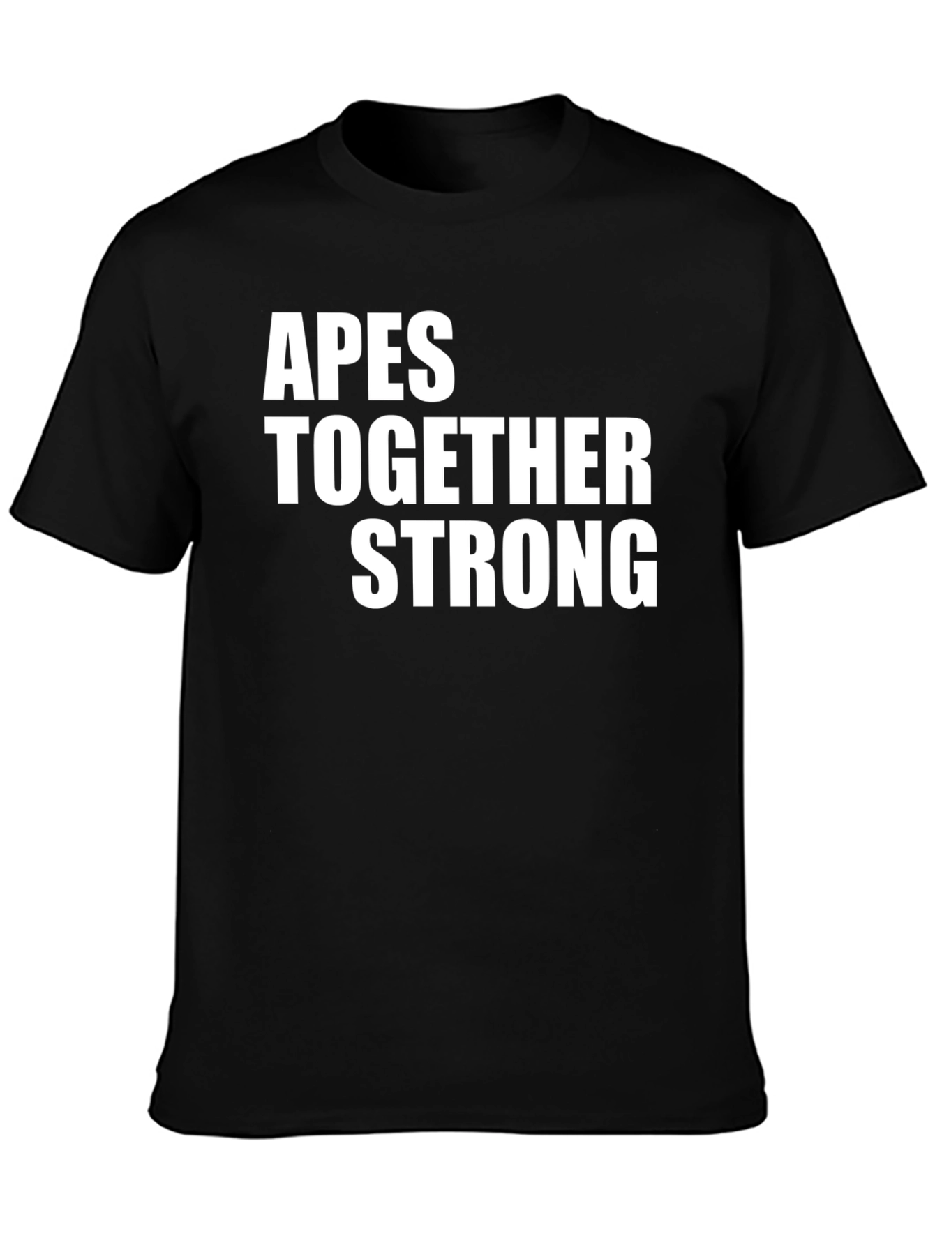 Apes Together Strong Graphic T-Shirt - Black Cotton Tee