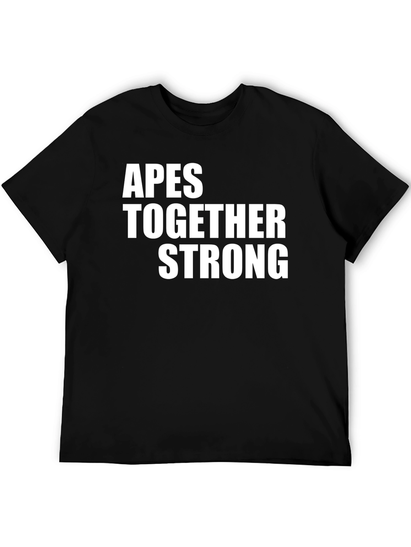 Apes Together Strong Graphic T-Shirt - Black Cotton Tee
