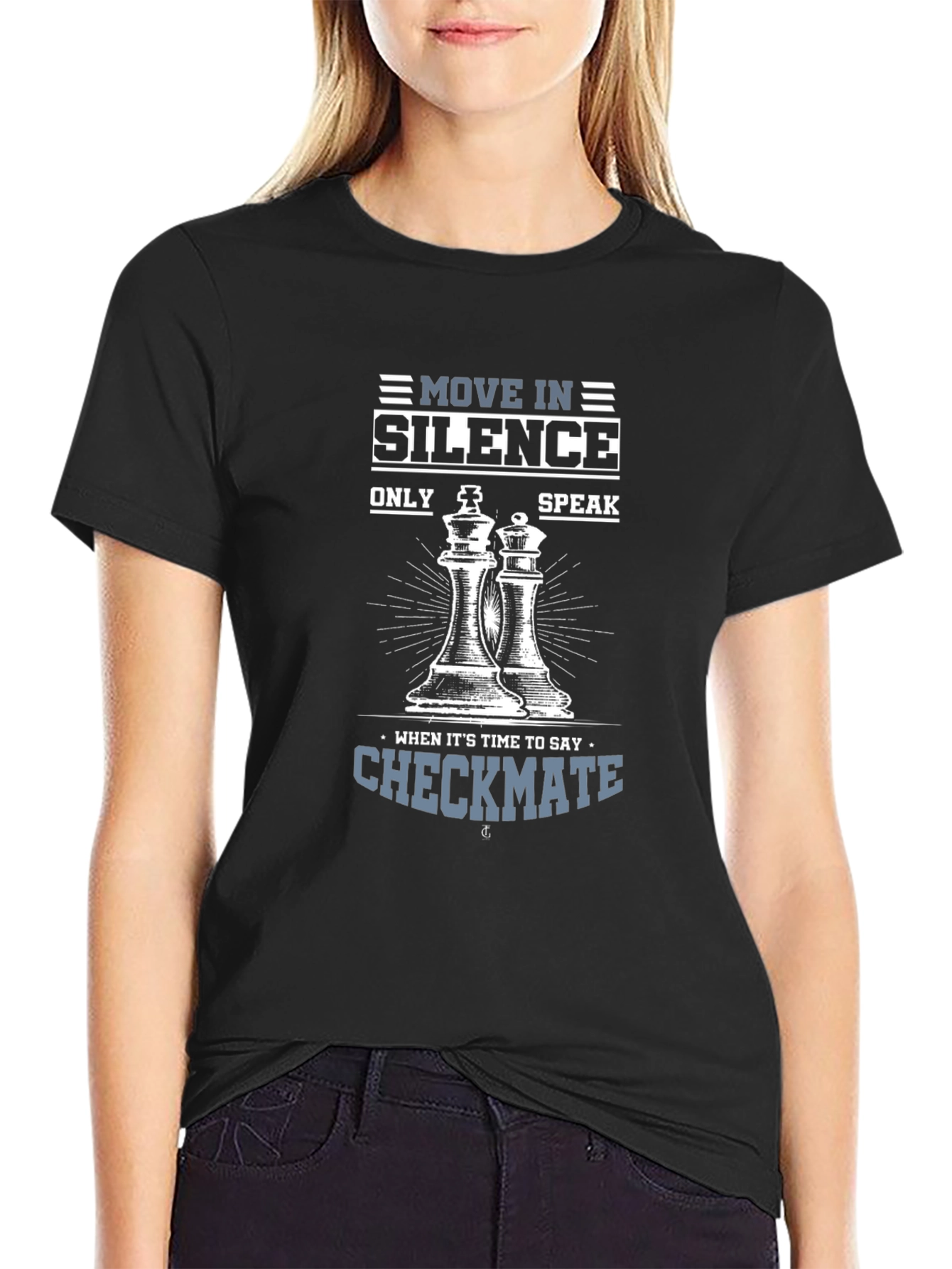 Move in Silence Chess Graphic T-Shirt