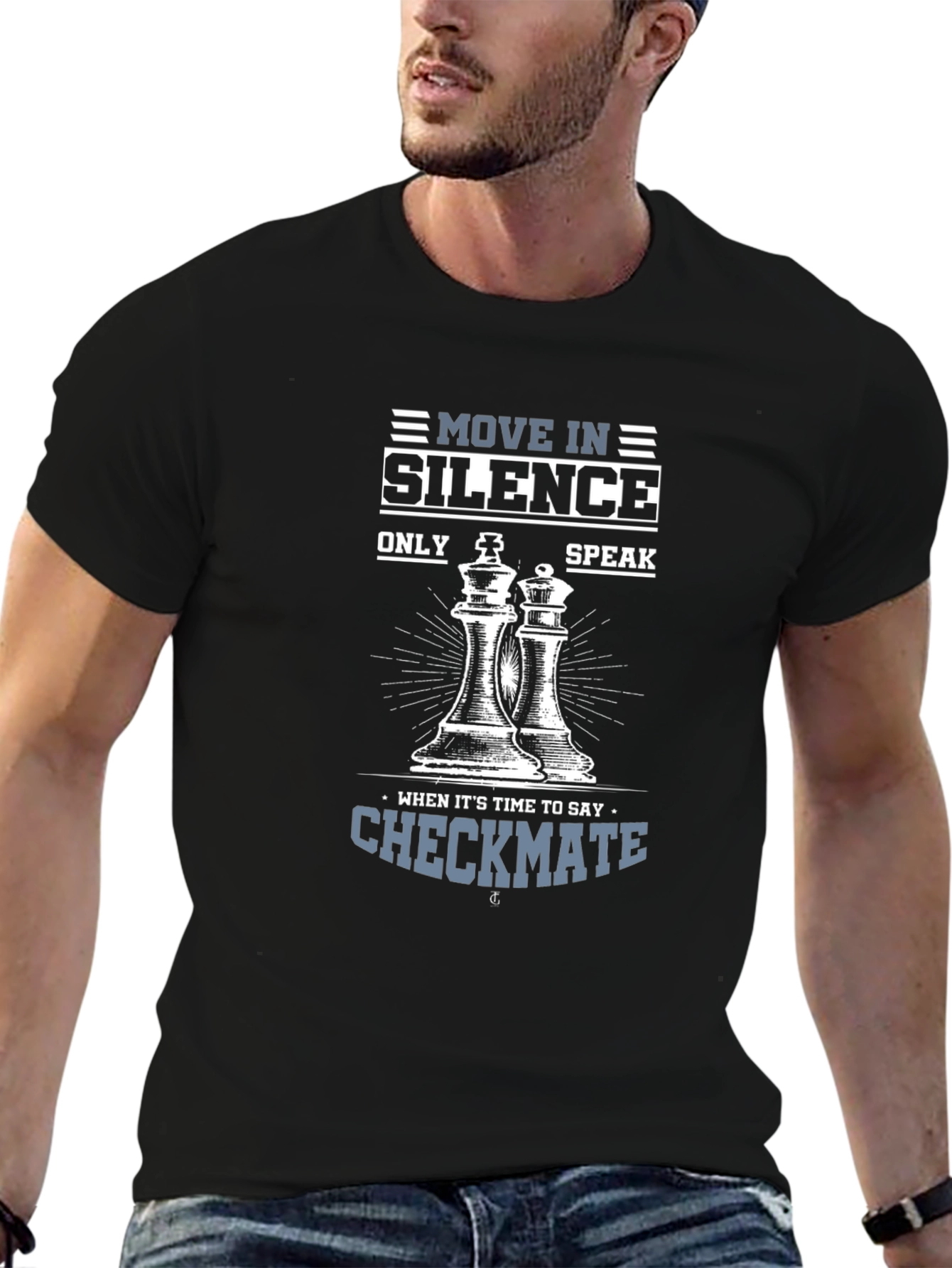 Move in Silence Chess Graphic T-Shirt