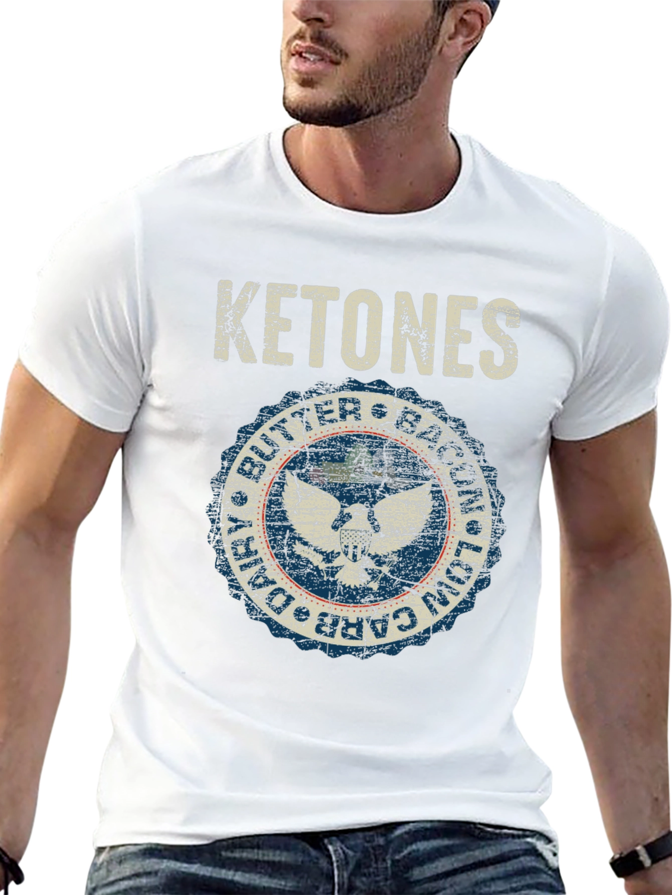 Ketones Butter Bacon T-Shirt - Low Carb Diet Apparel