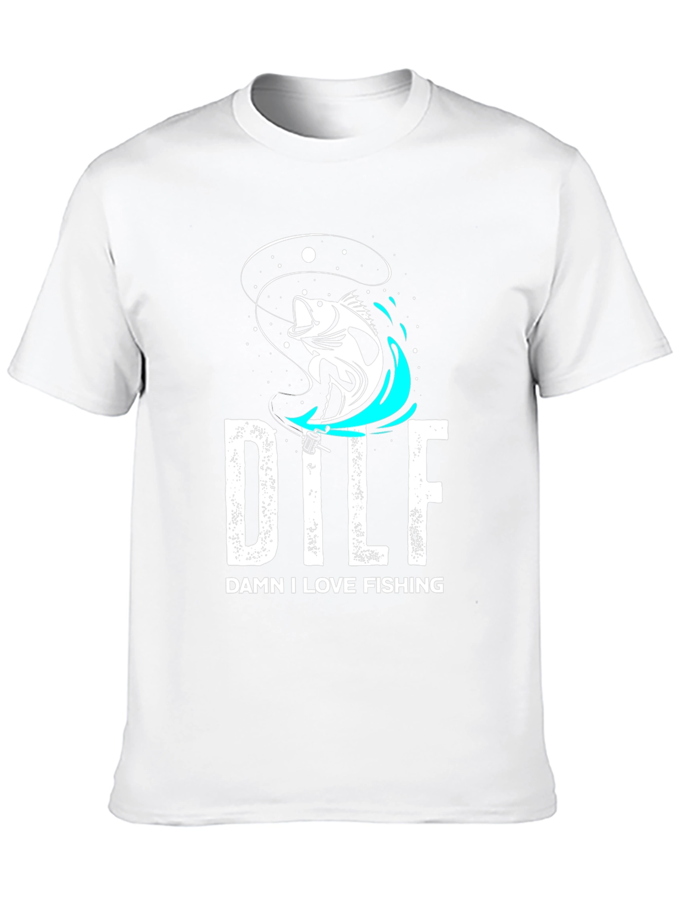 DILF Damn I Love Fishing Graphic Tee