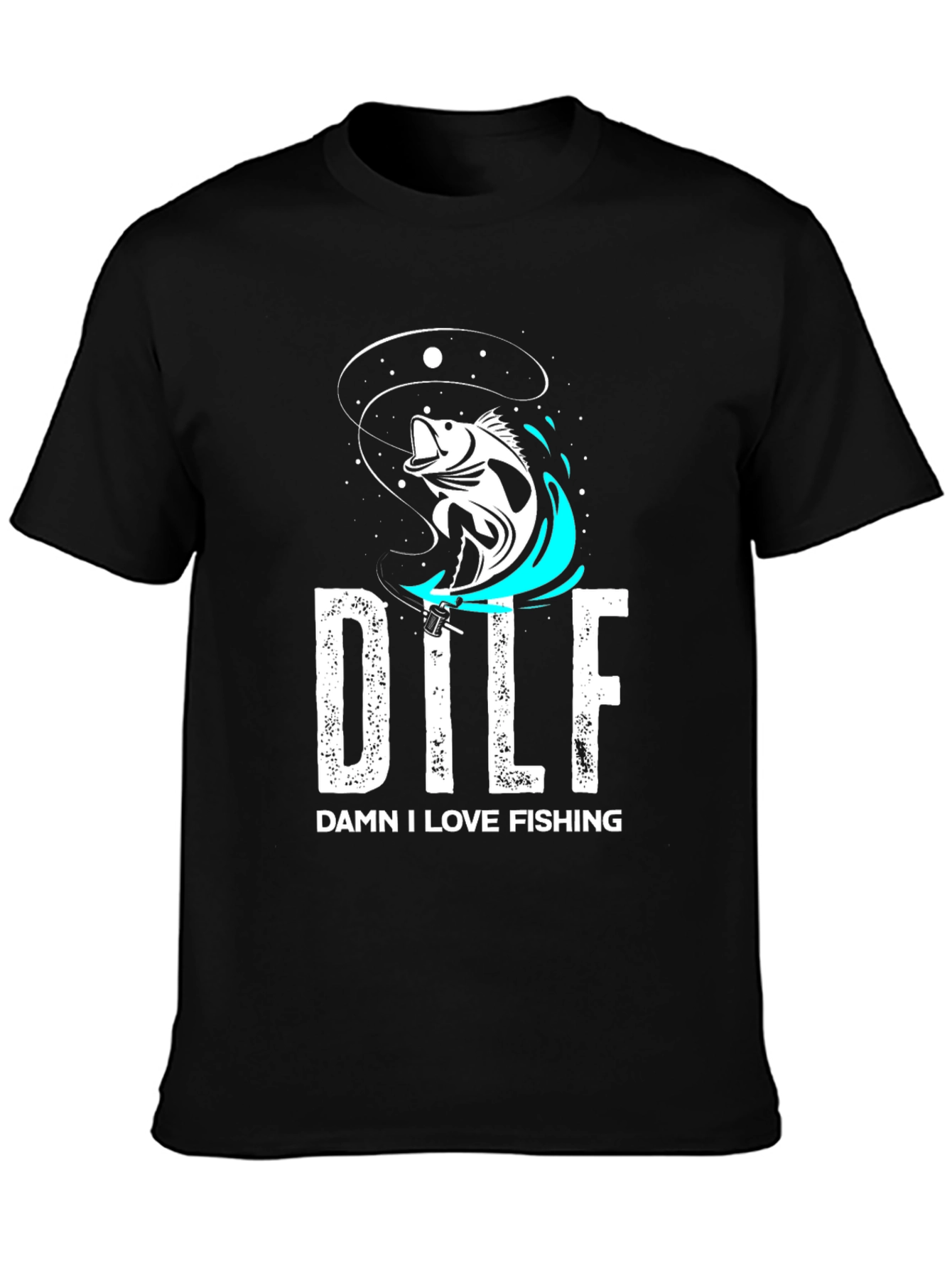 DILF Damn I Love Fishing Graphic Tee