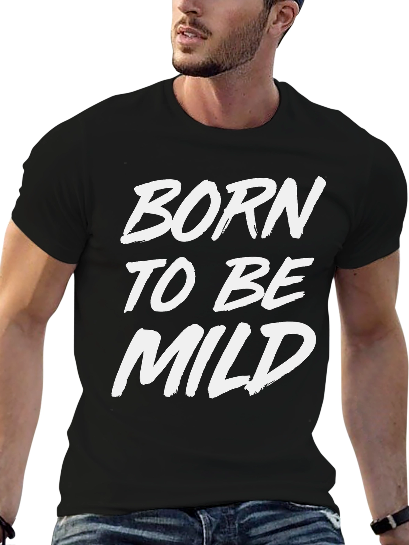 Born to be Mild Black Graphic Tee