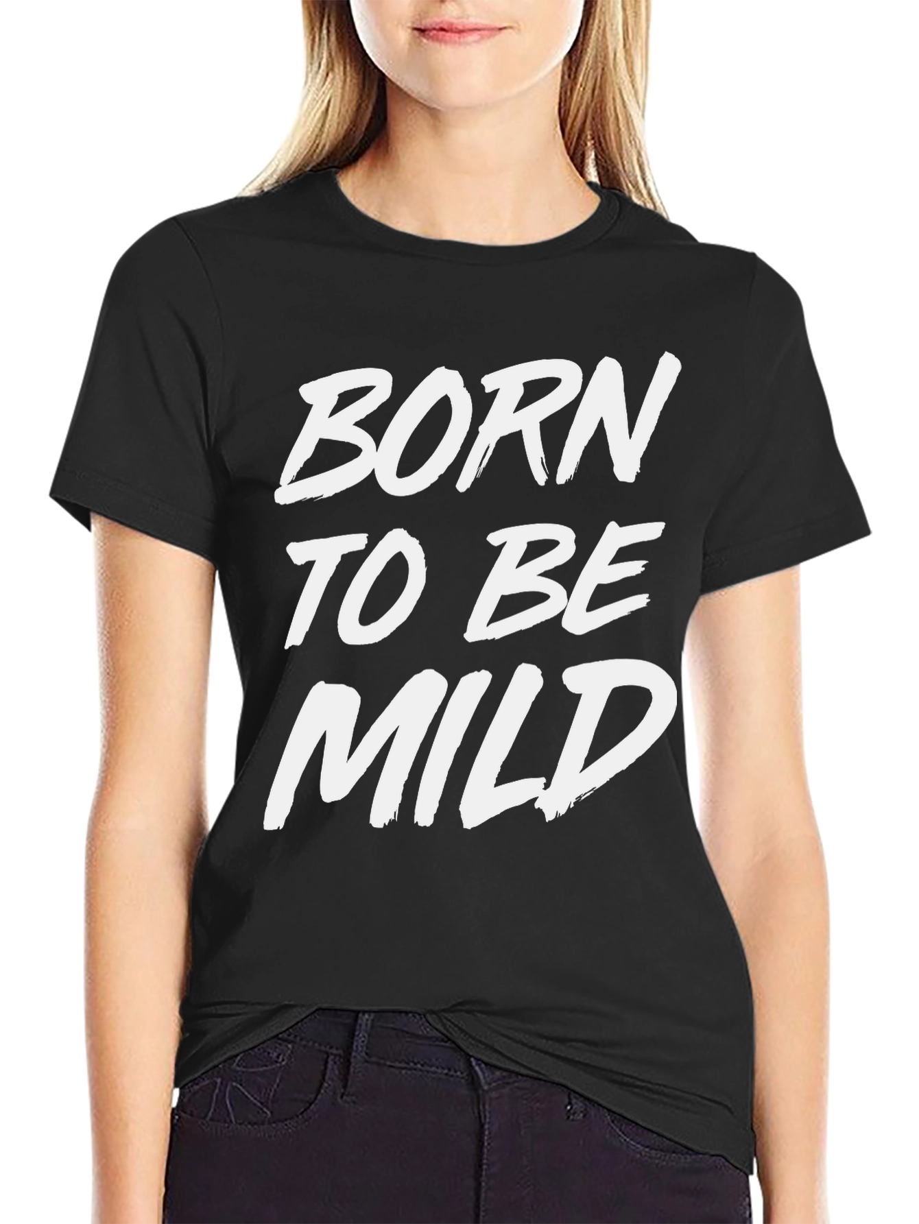 Born to be Mild Black Graphic Tee