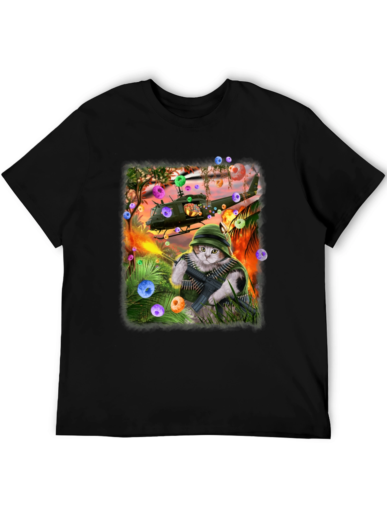 Funny Cat Warrior T-Shirt