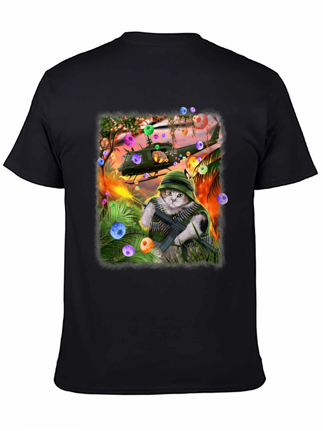 Funny Cat Warrior T-Shirt