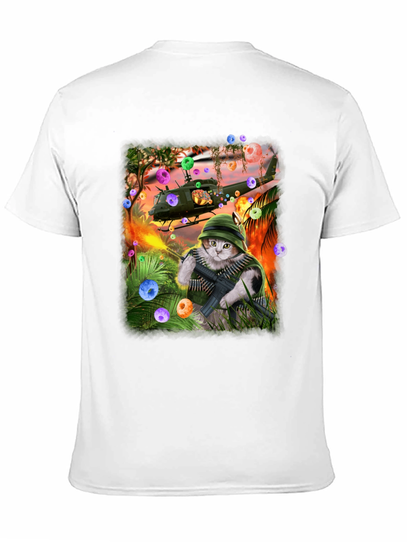 Funny Cat Warrior T-Shirt