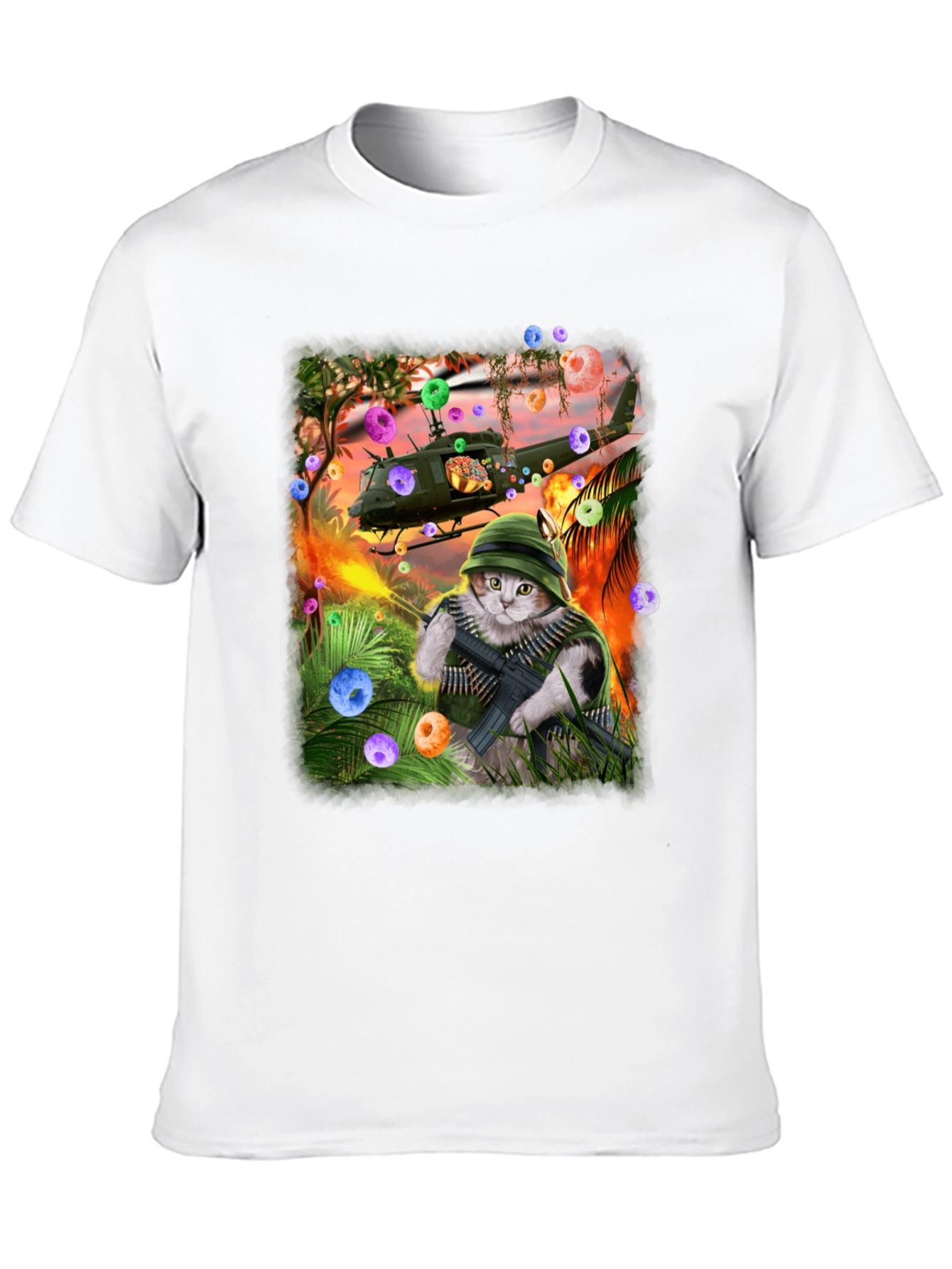 Funny Cat Warrior T-Shirt