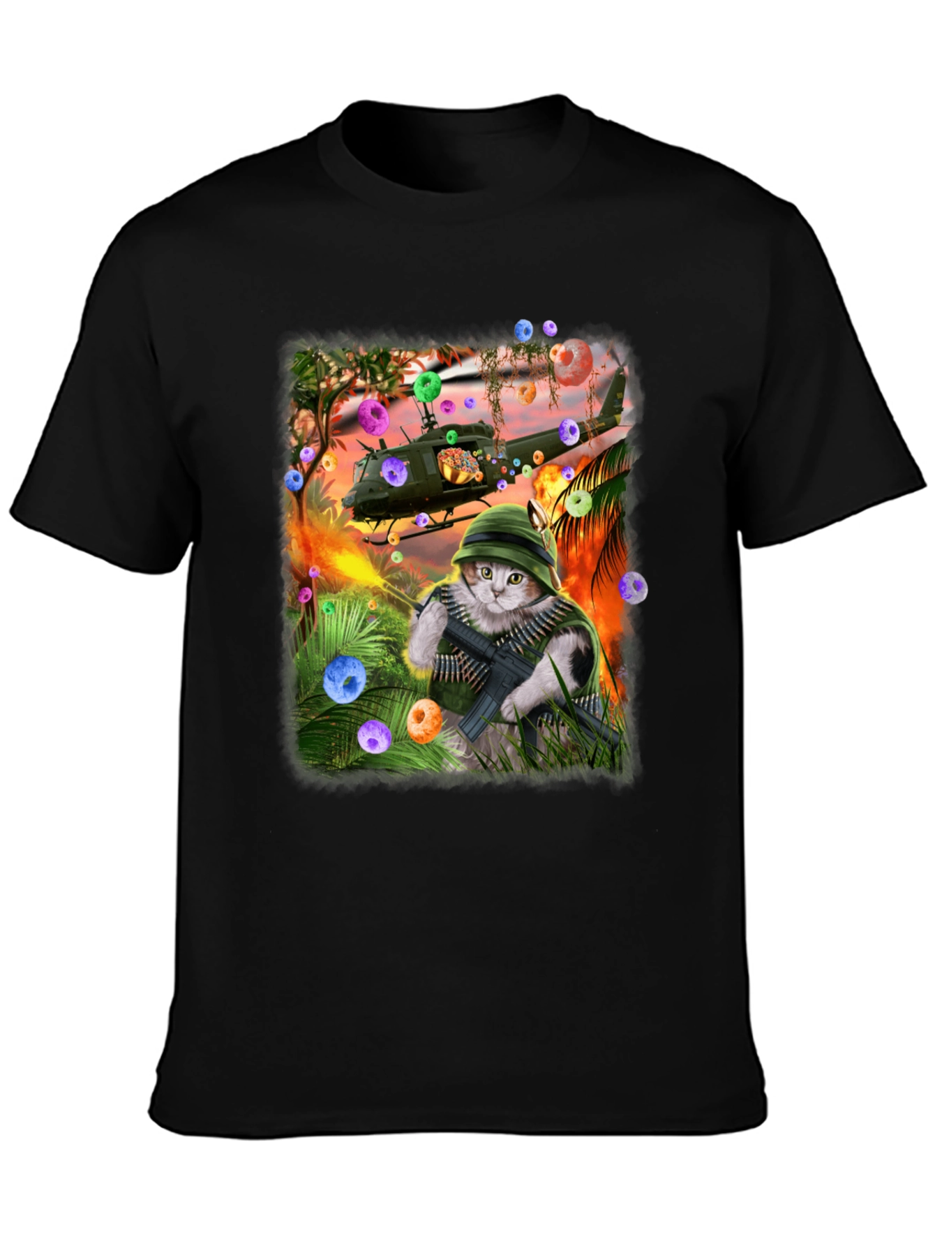 Funny Cat Warrior T-Shirt