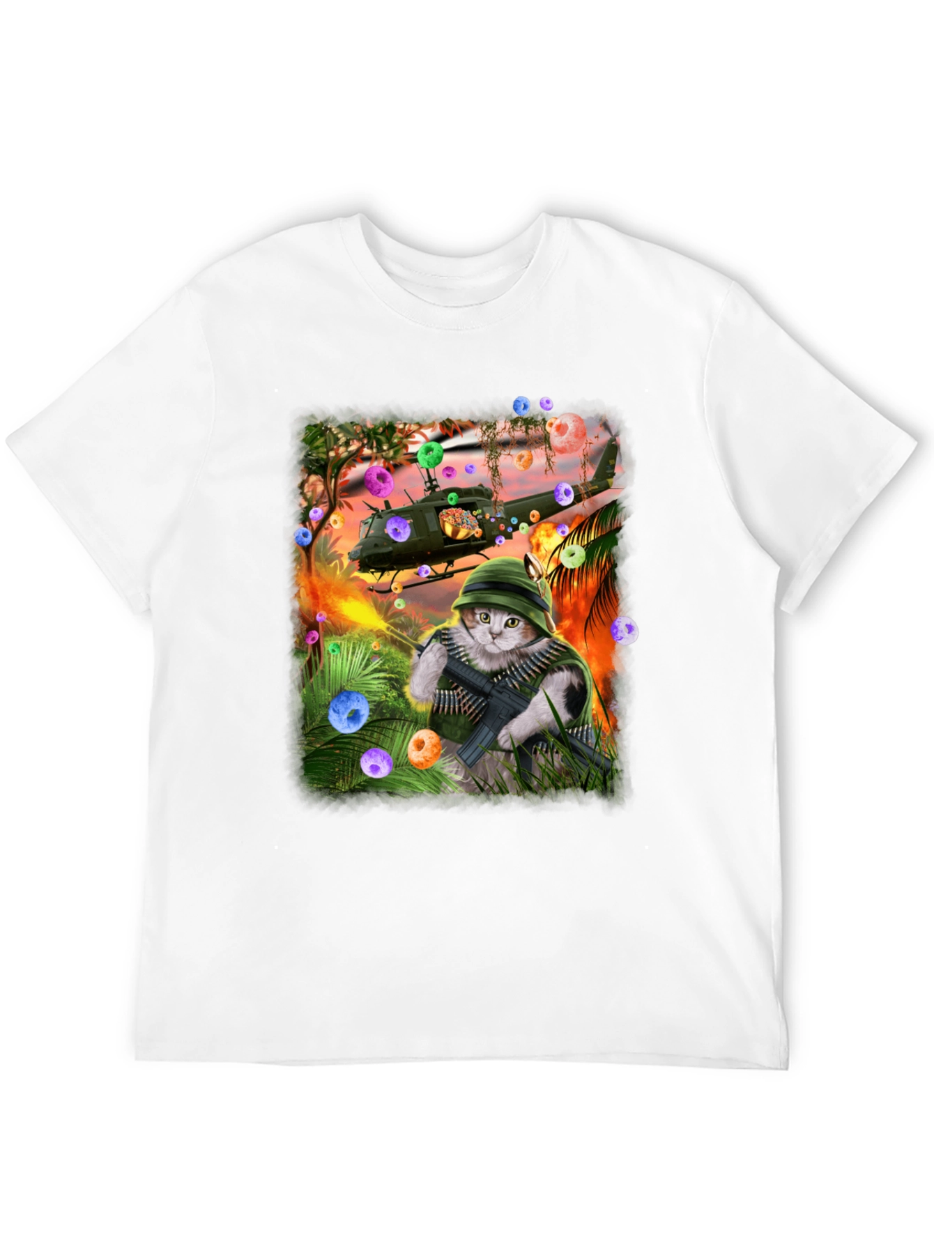 Funny Cat Warrior T-Shirt