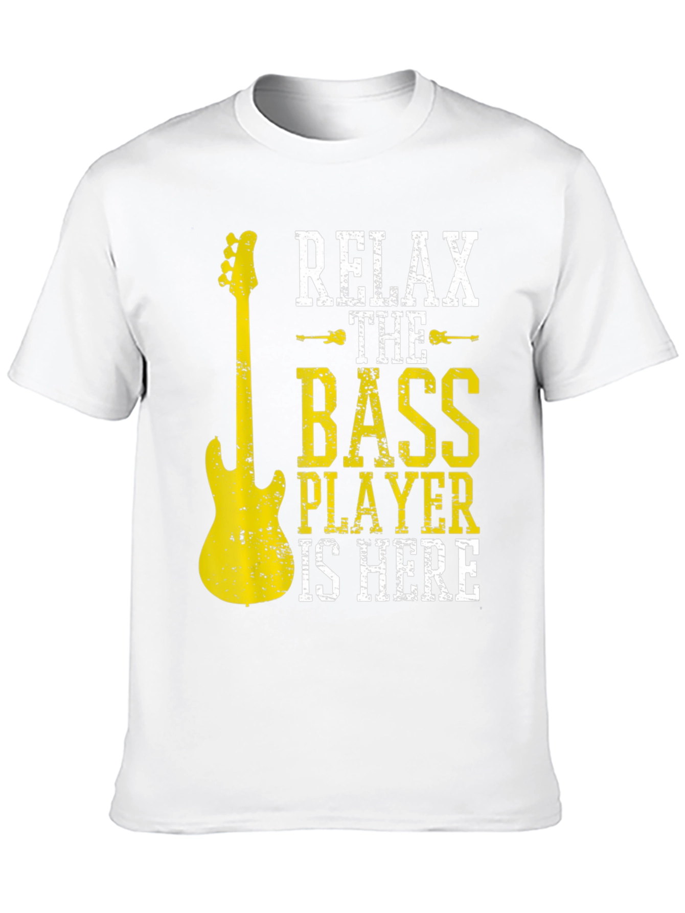 Relax The Bass Player Is Here Black T-Shirt