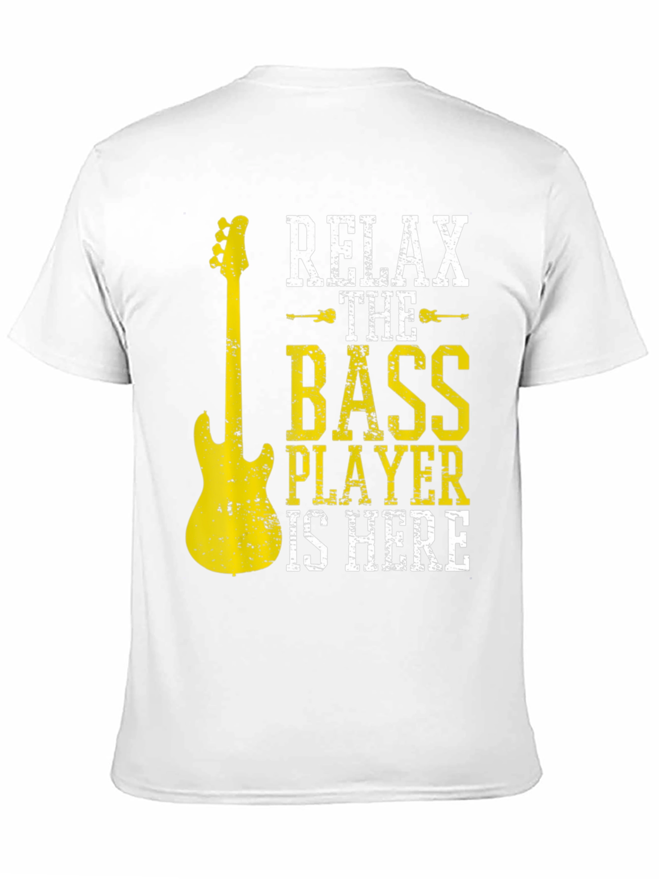 Relax The Bass Player Is Here Black T-Shirt