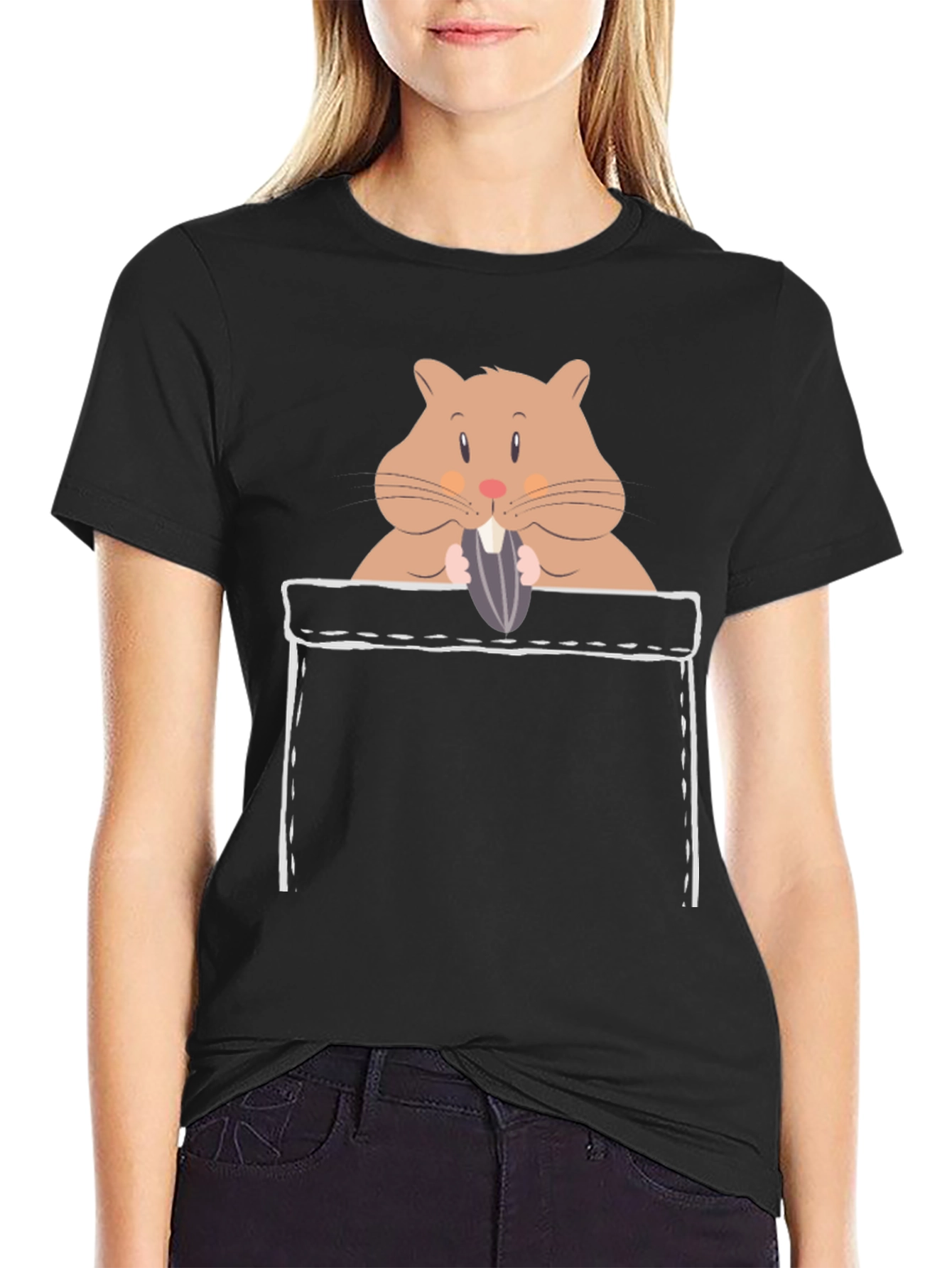 Hamster in Pocket Graphic Tee