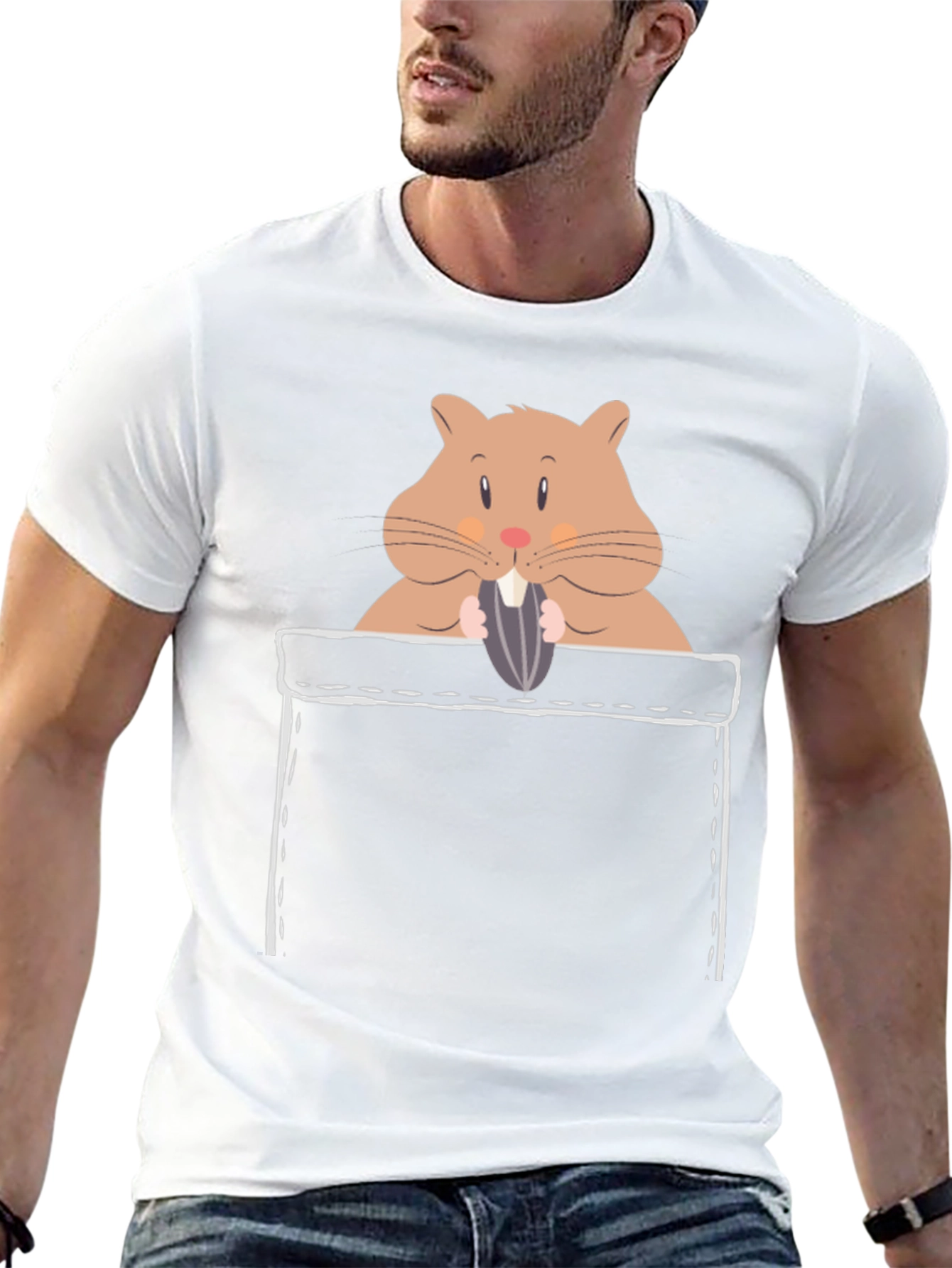 Hamster in Pocket Graphic Tee