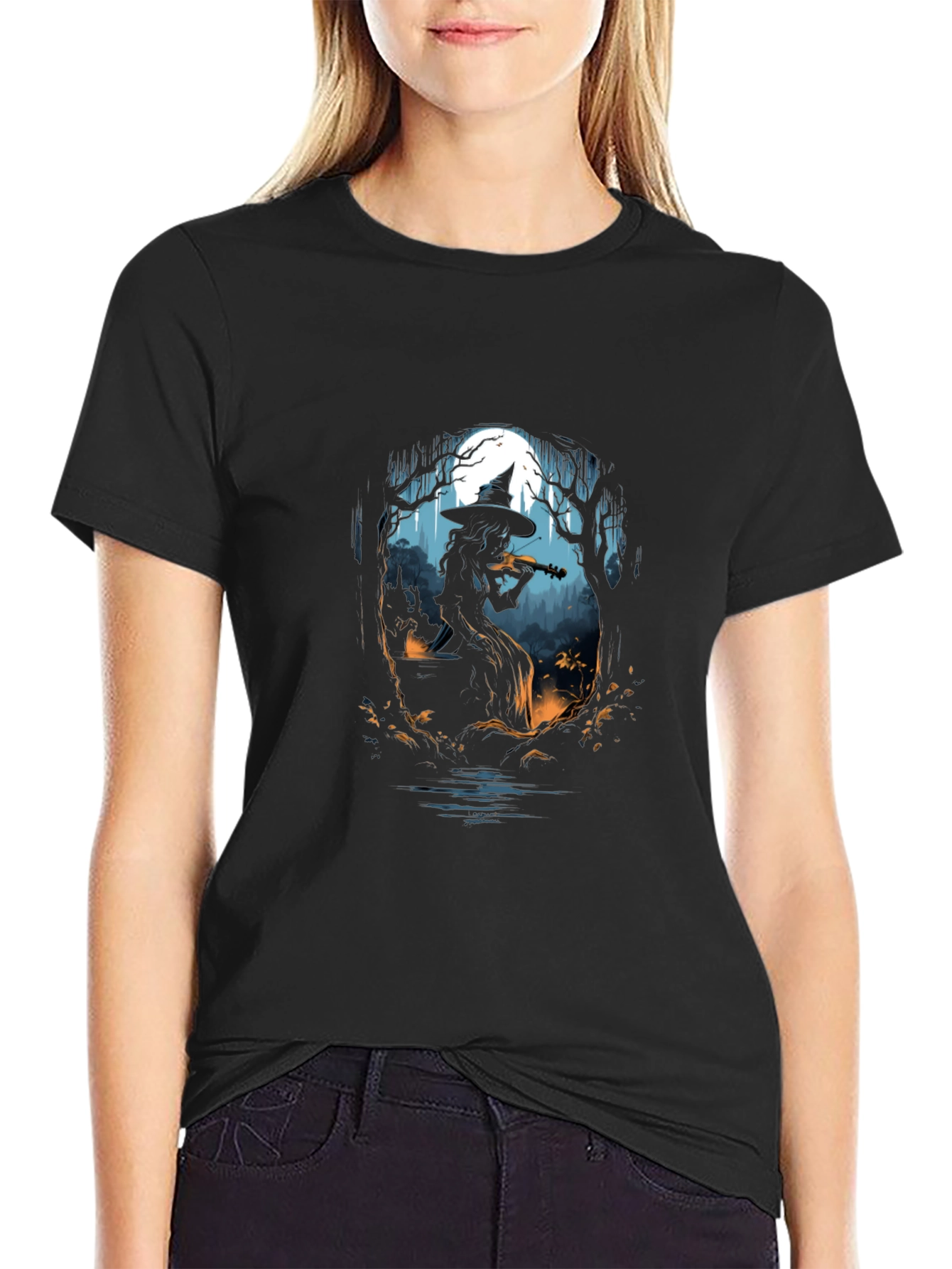 Witch Violinist Graphic Tee