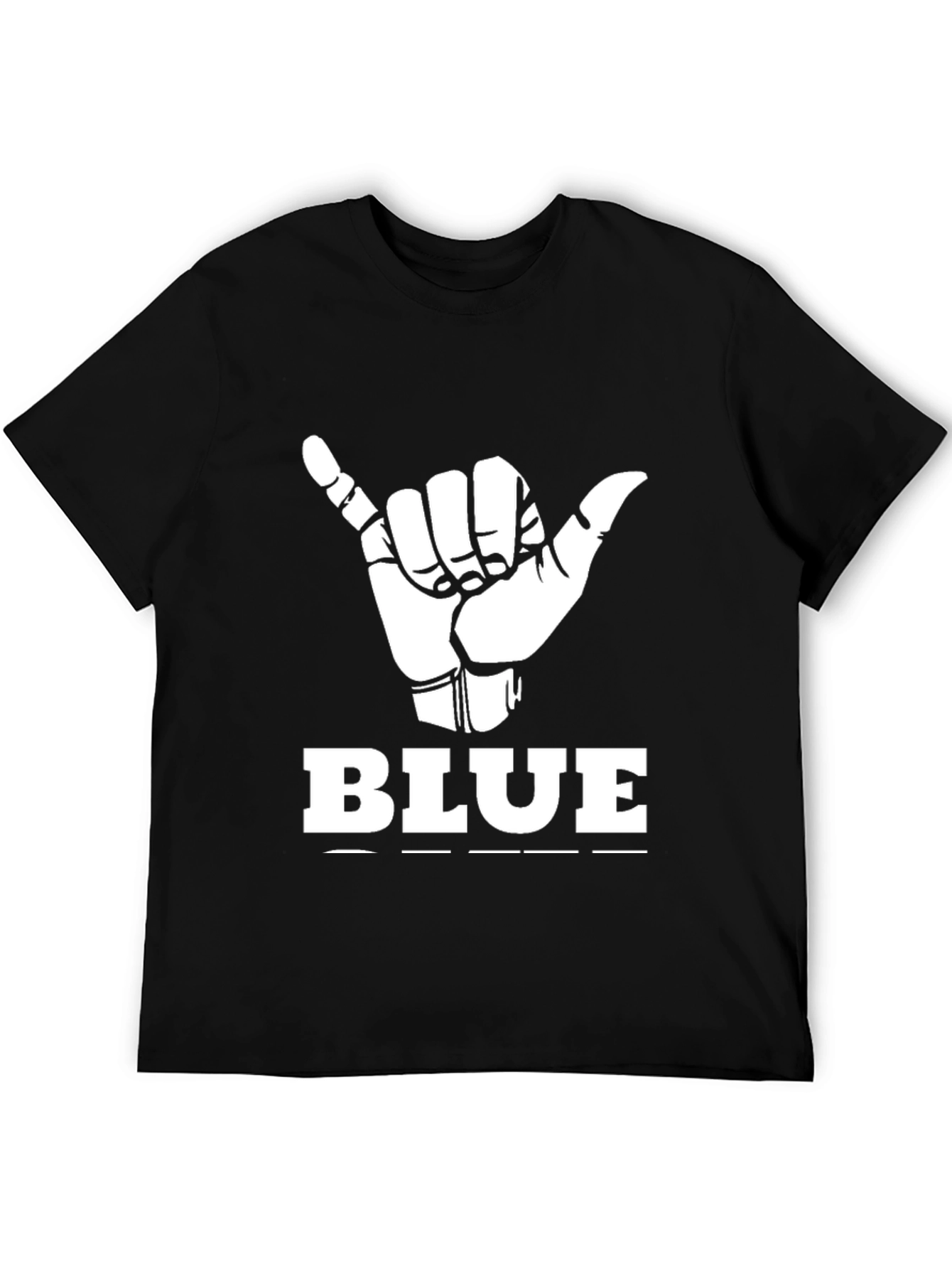 Hang Loose BLUE Graphic Tee - Casual Comfort
