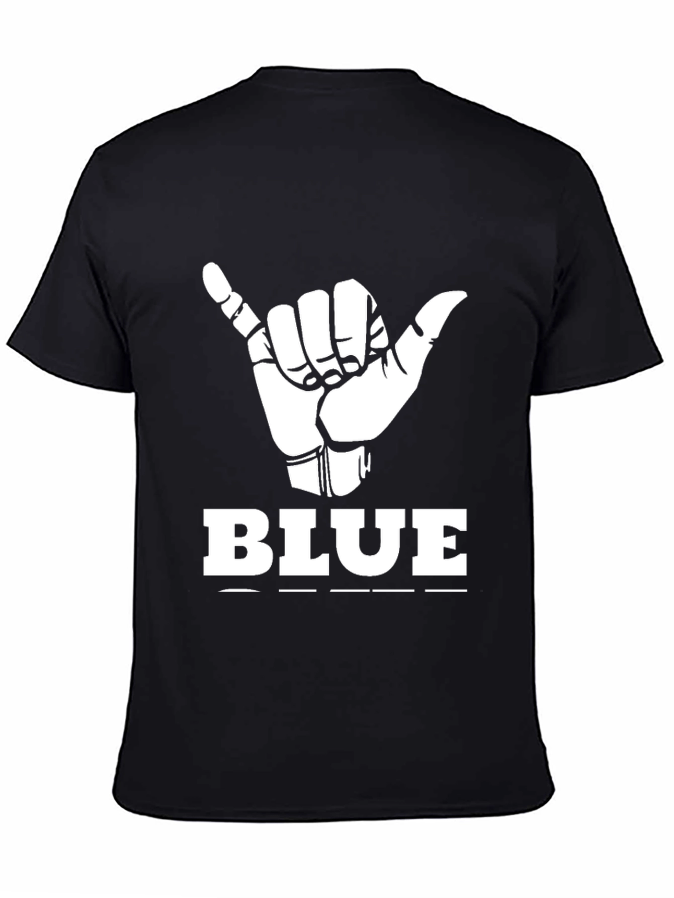 Hang Loose BLUE Graphic Tee - Casual Comfort