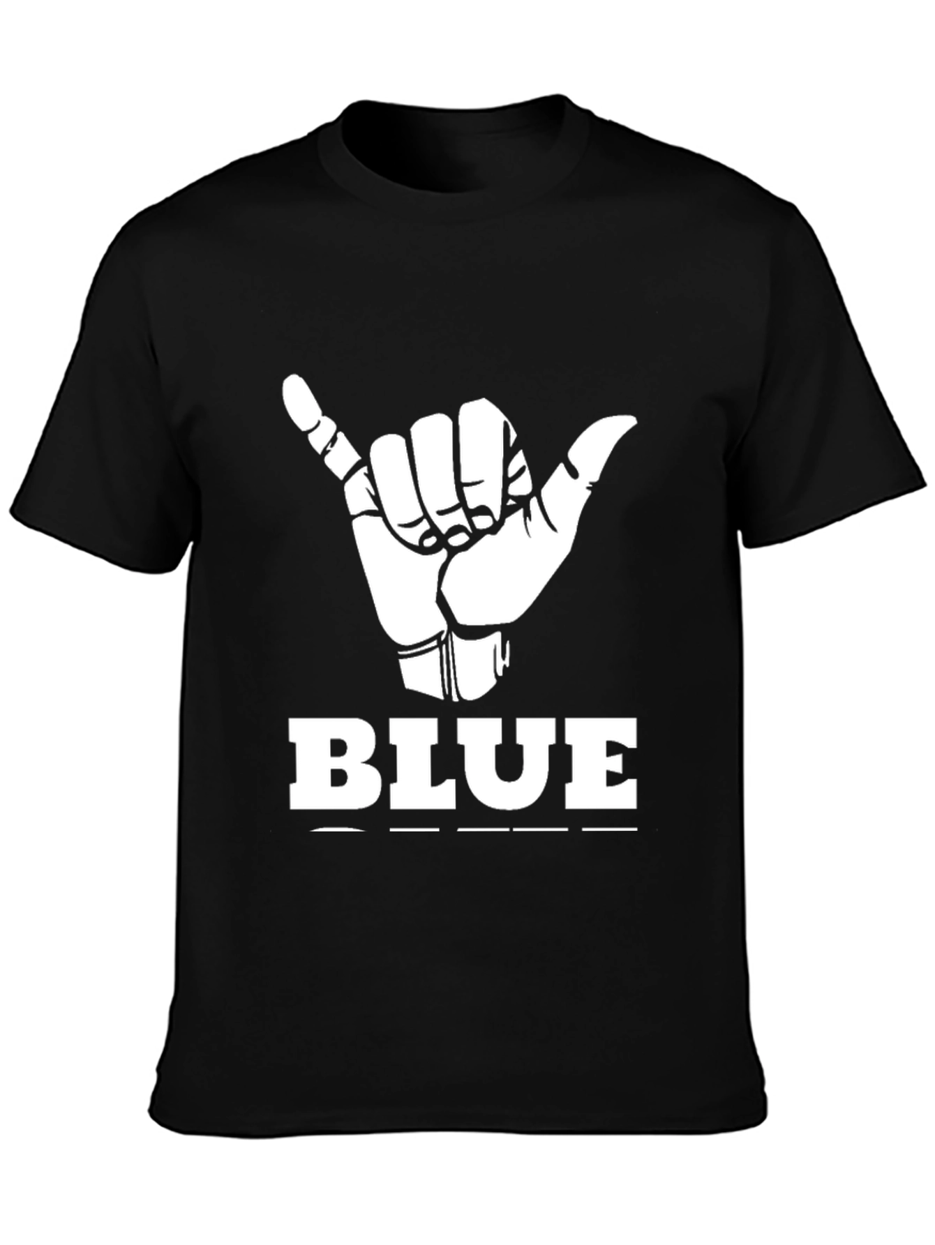 Hang Loose BLUE Graphic Tee - Casual Comfort