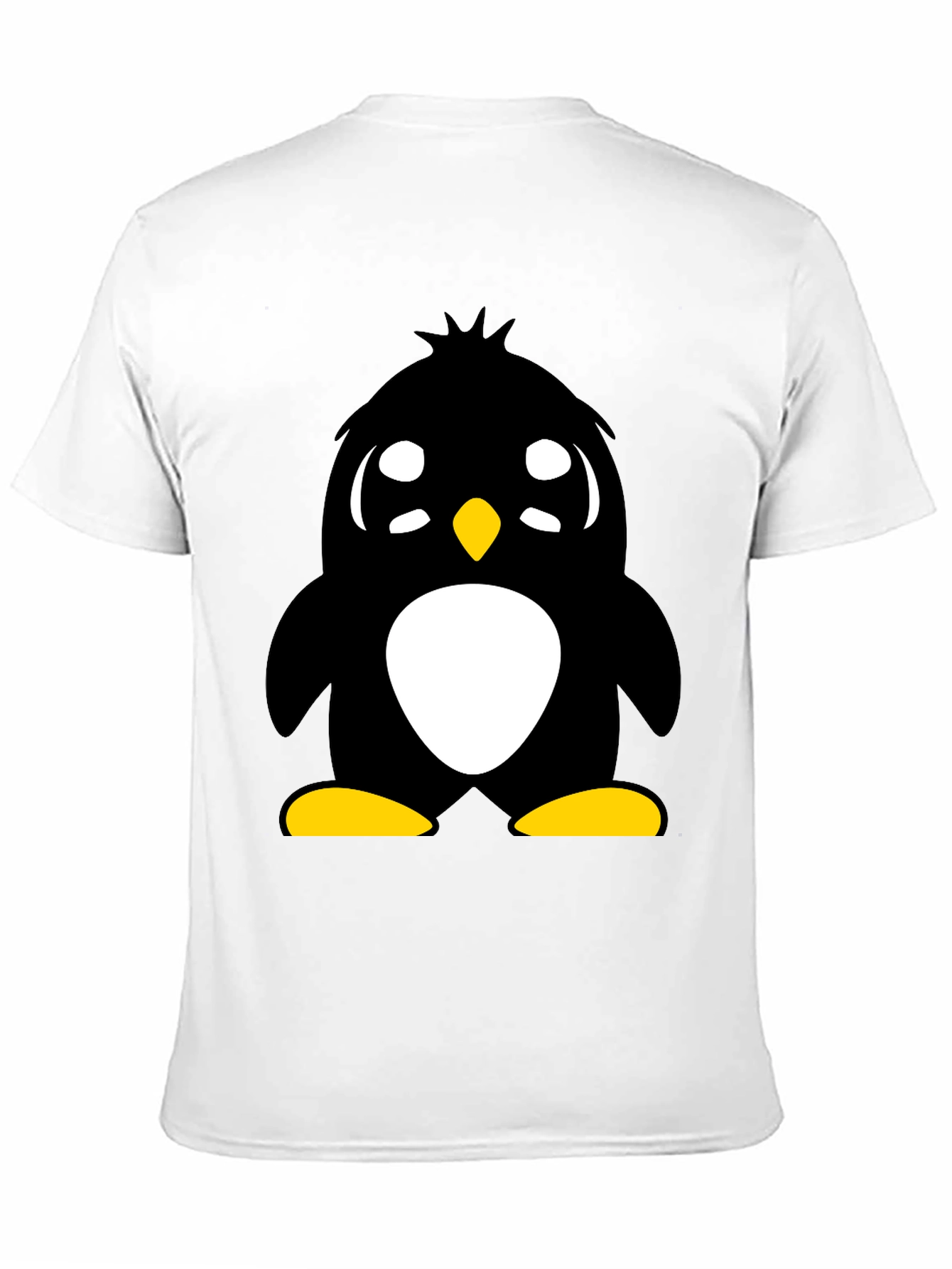 Cute Penguin Graphic Tee - Unisex Black T-Shirt