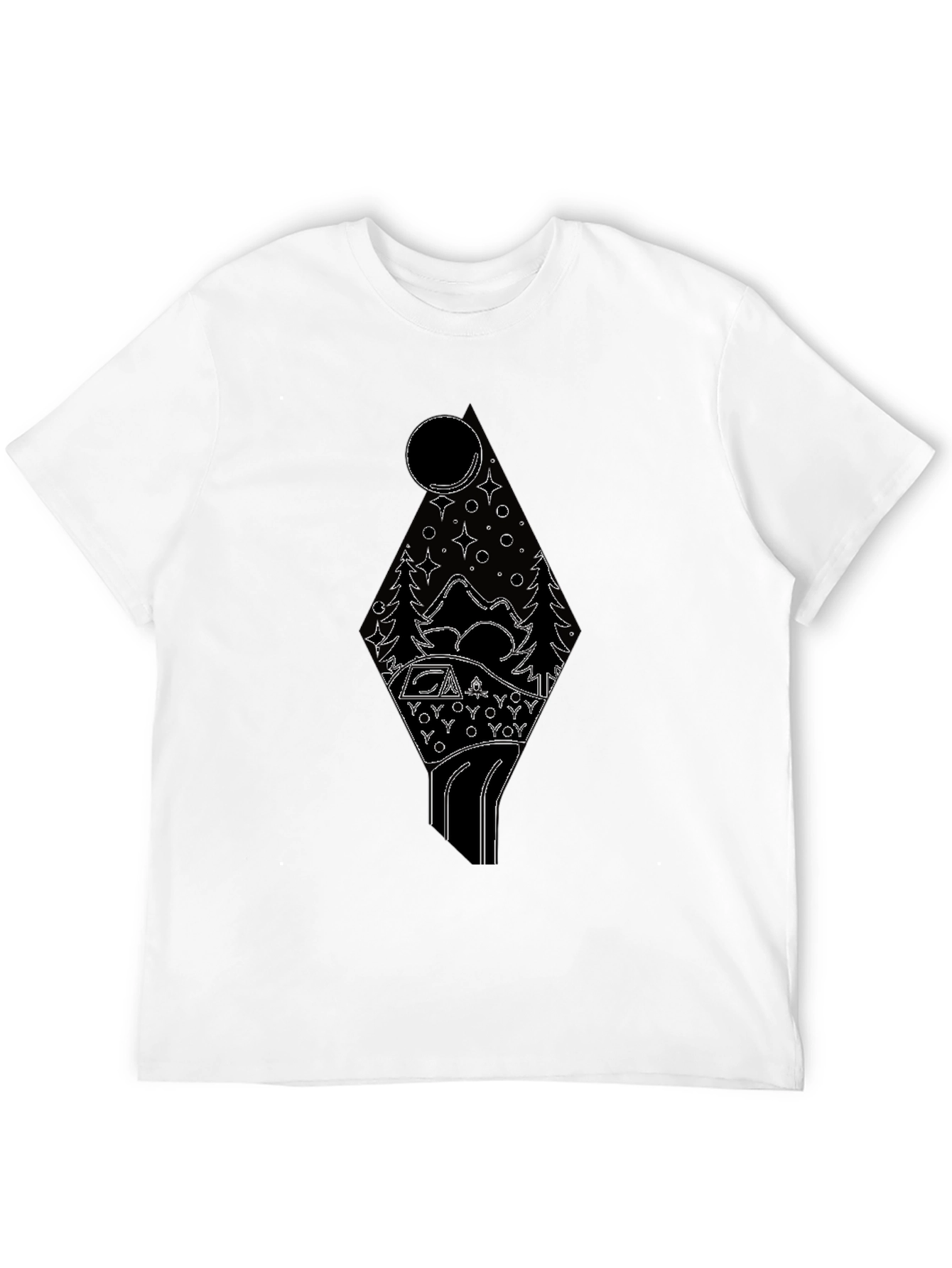 Adventure Awaits Graphic T-Shirt - Camping Under the Stars