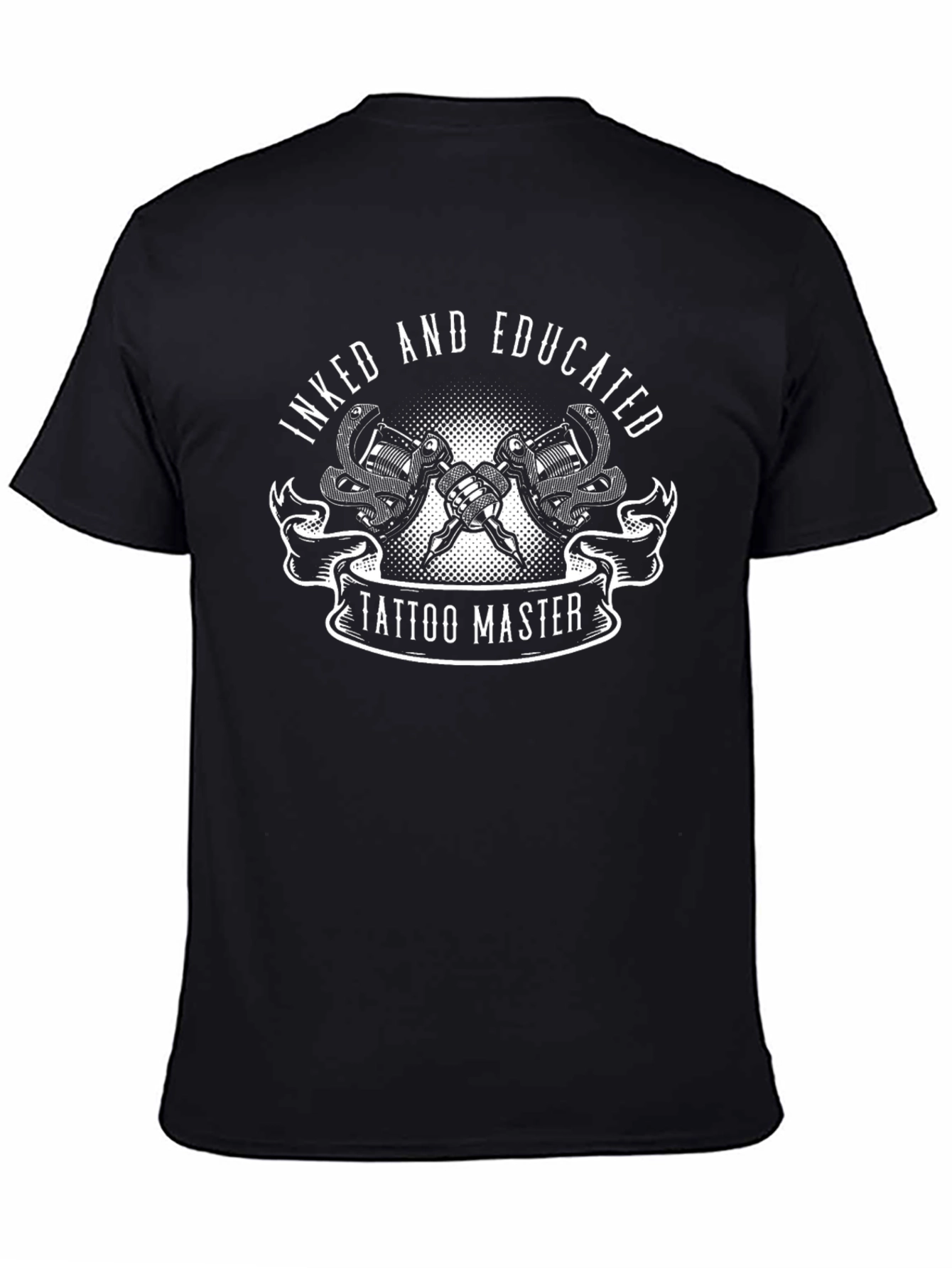 Inked and Educated Tattoo Master Black T-Shirt