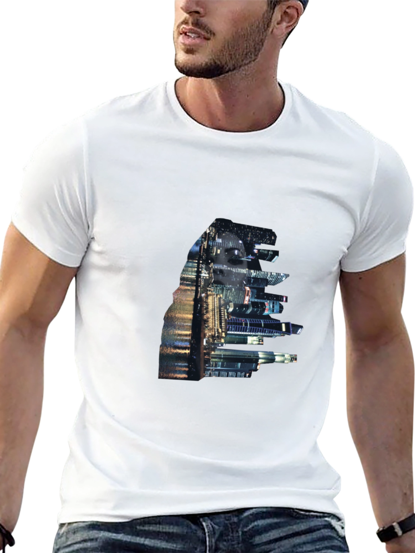 Urban Nightscape Tee - City Lights Design