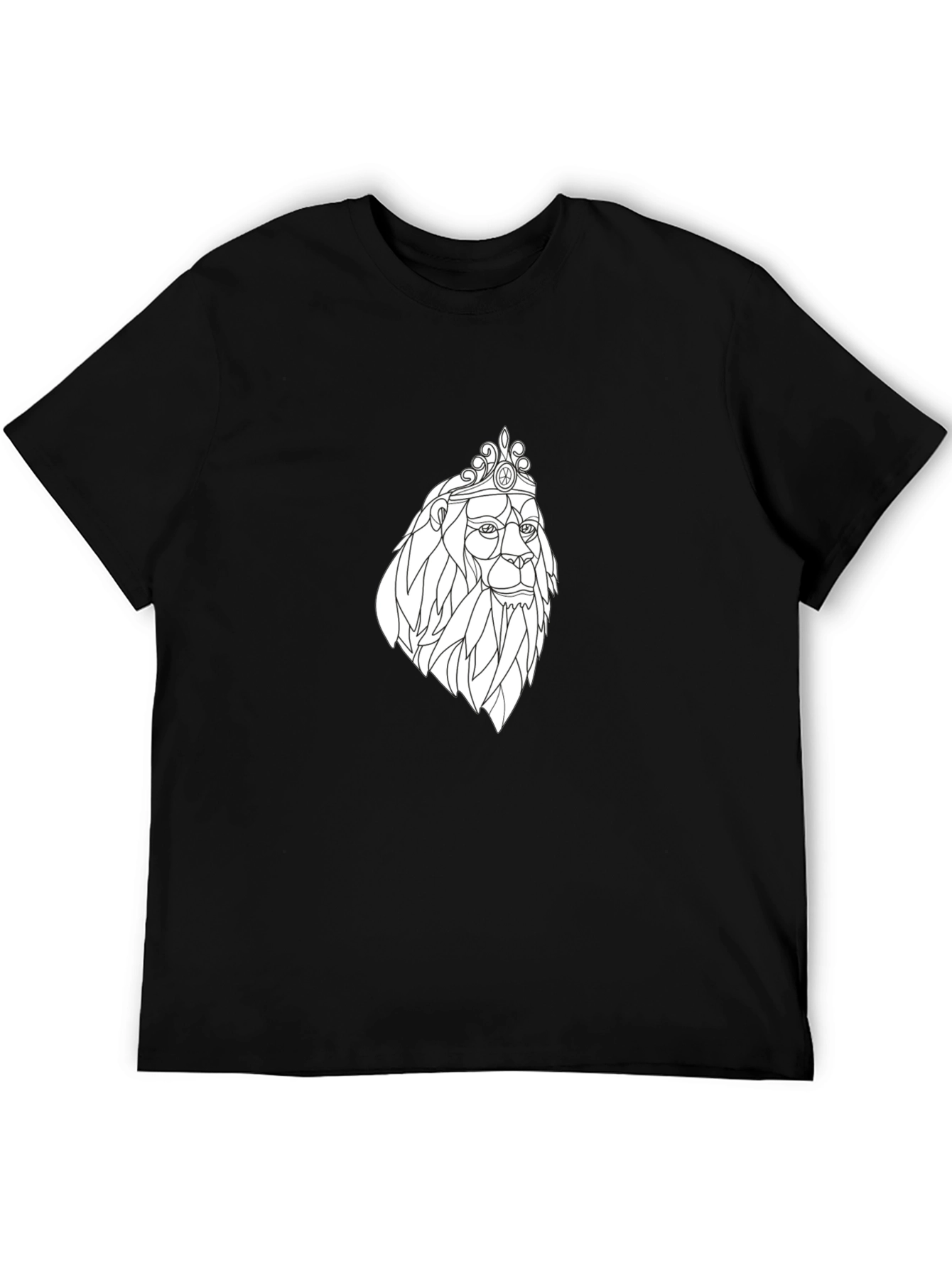 Lion King Graphic Tee - Modern Black T-Shirt