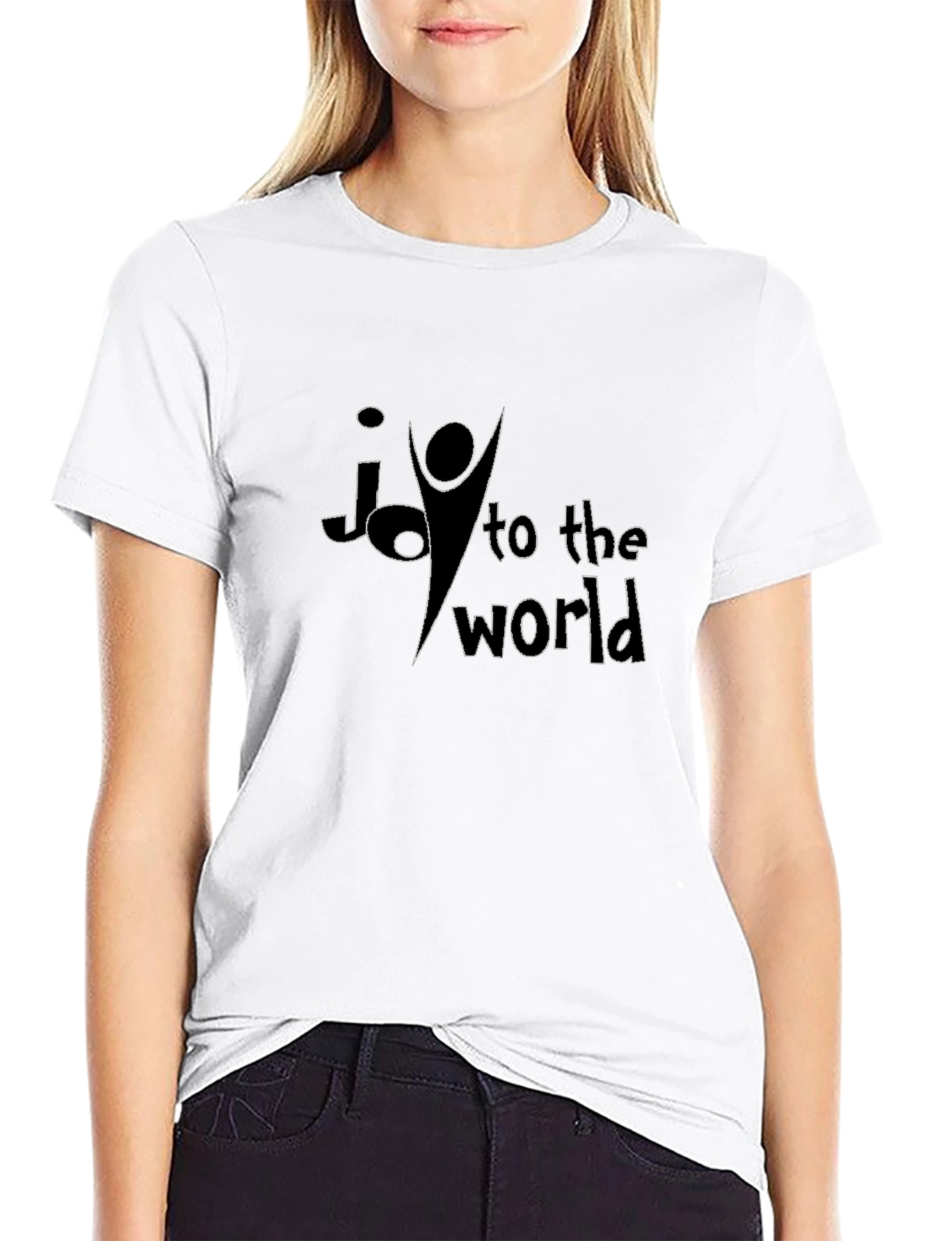 Joy to the World Graphic T-Shirt - Black