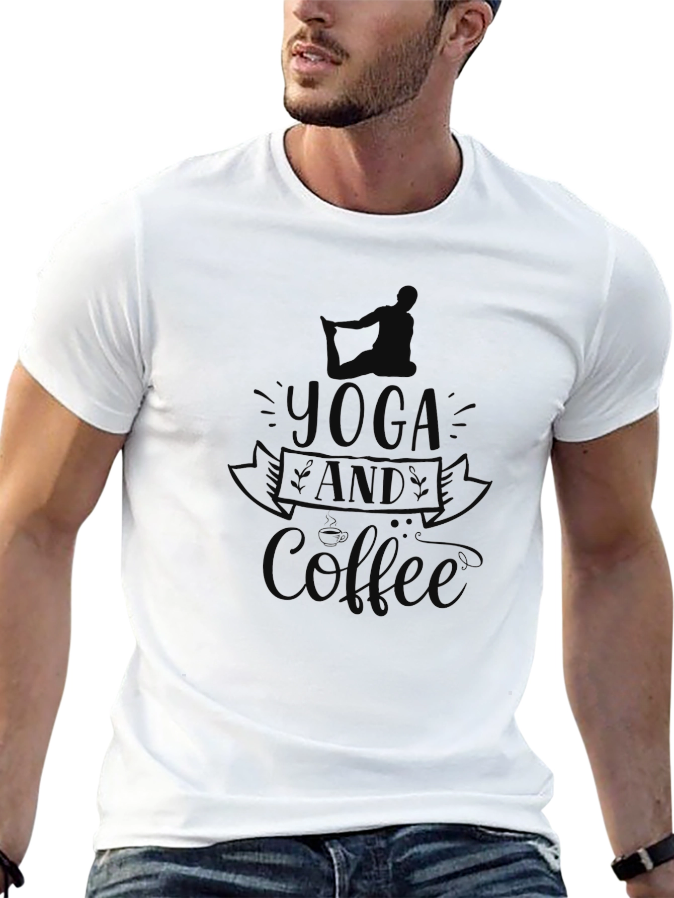 Yoga and Coffee Graphic Tee