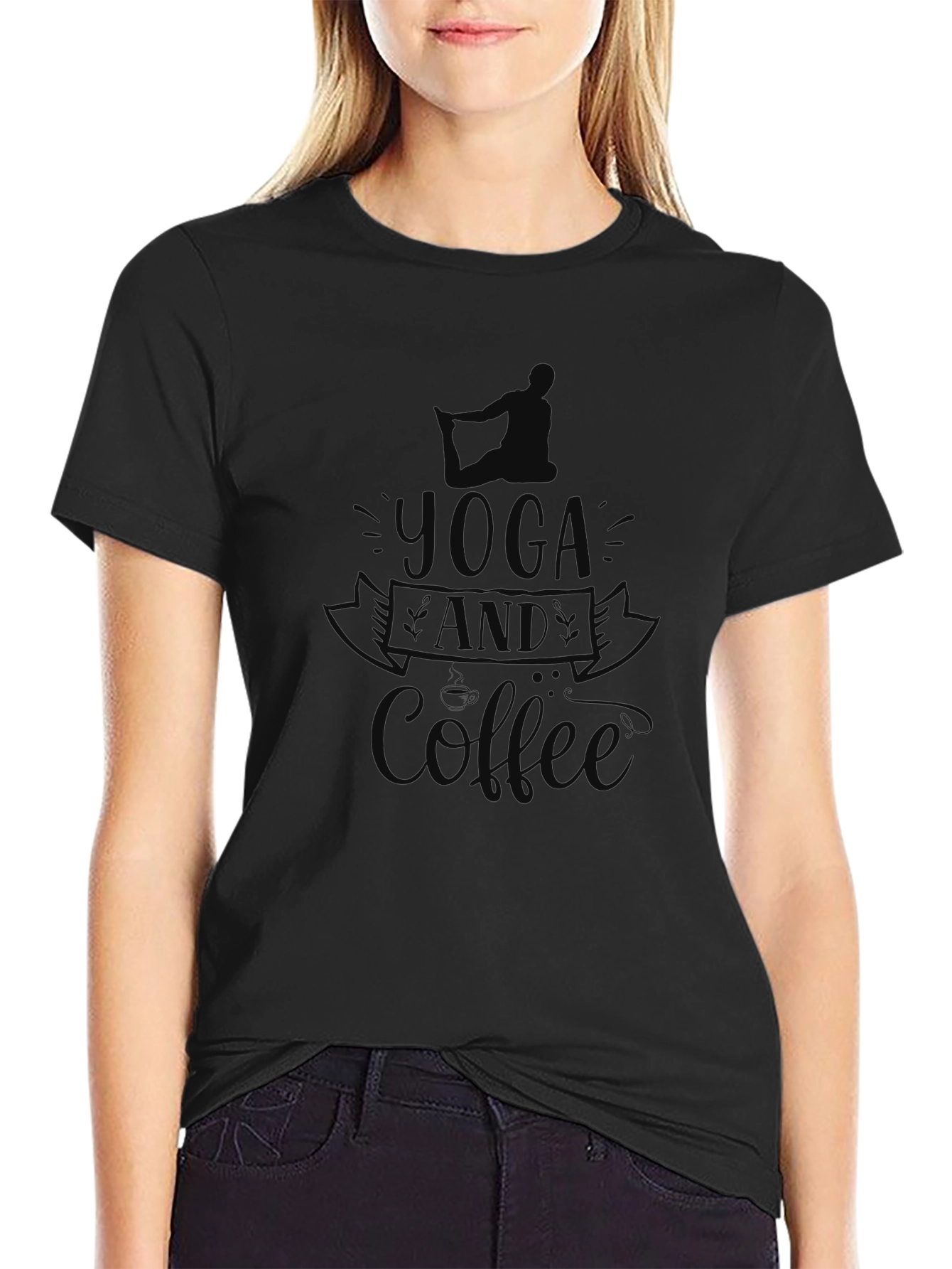 Yoga and Coffee Graphic Tee