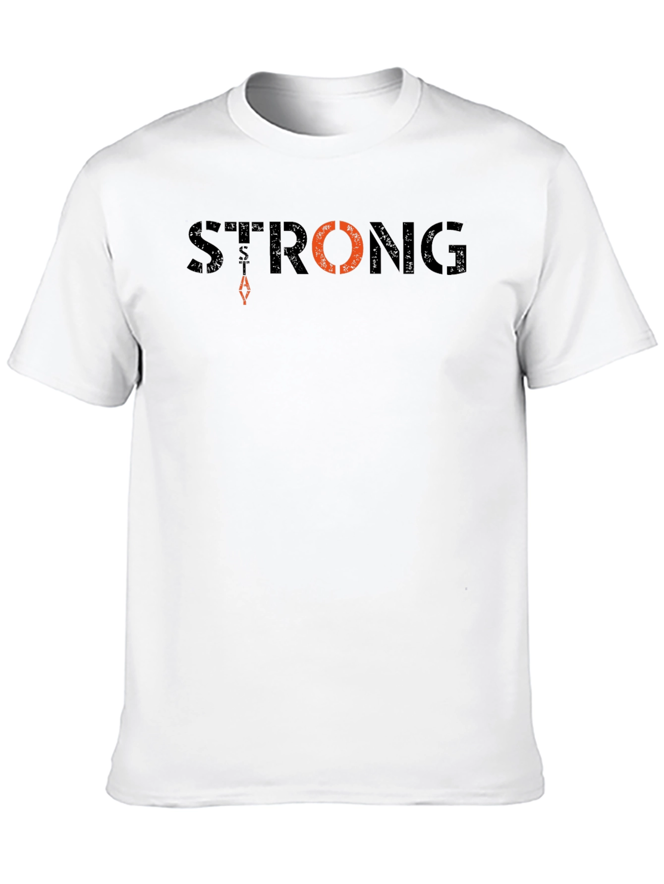 Mens Strong Graphic T-Shirt - Black