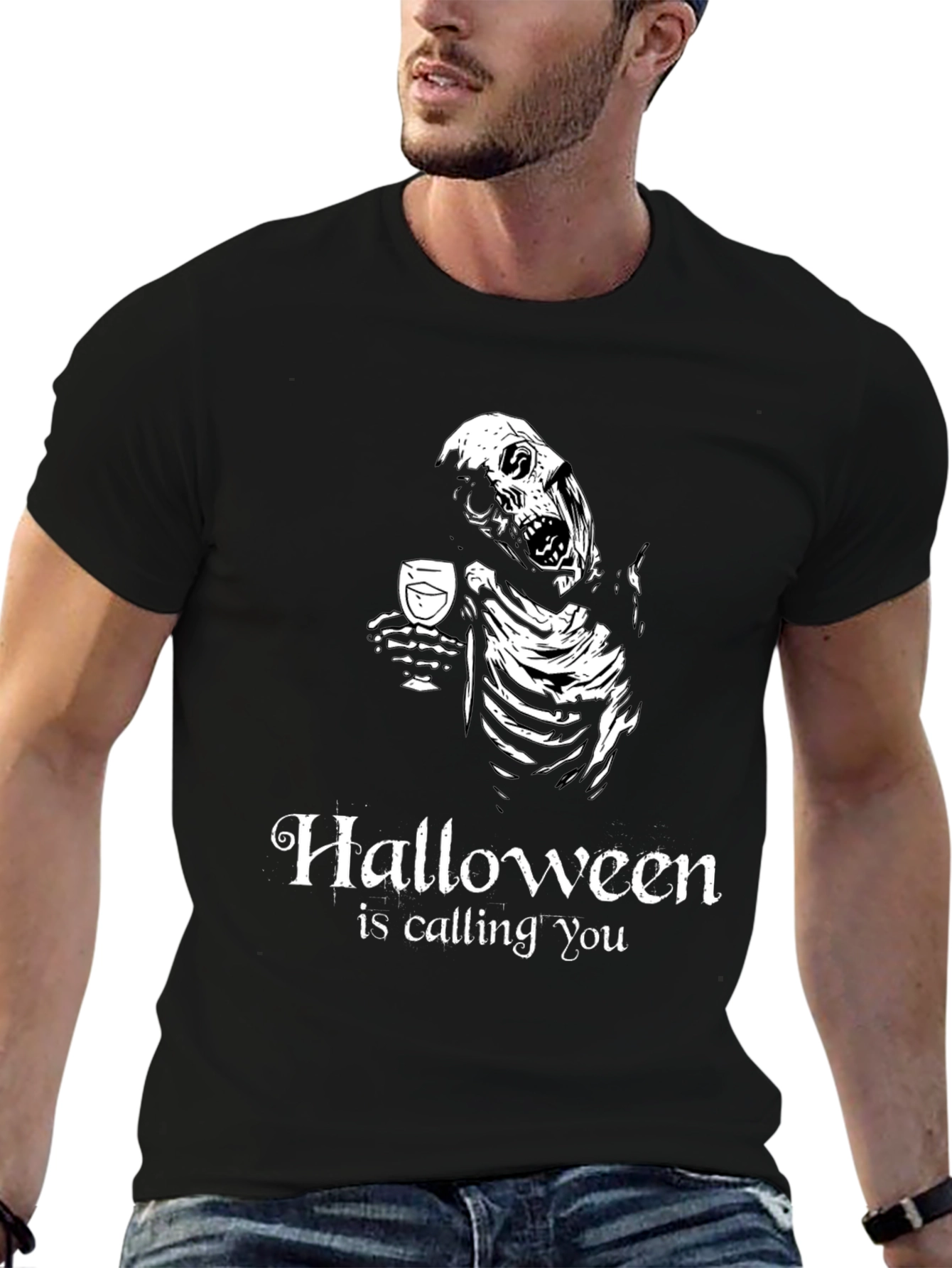 Halloween is Calling You - Skeleton T-Shirt