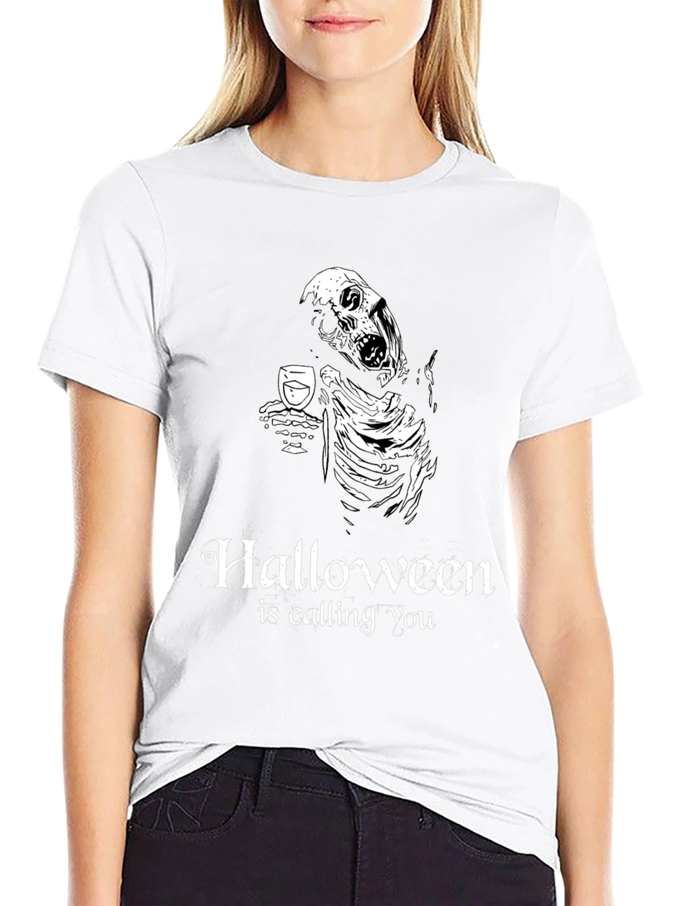 Halloween is Calling You - Skeleton T-Shirt