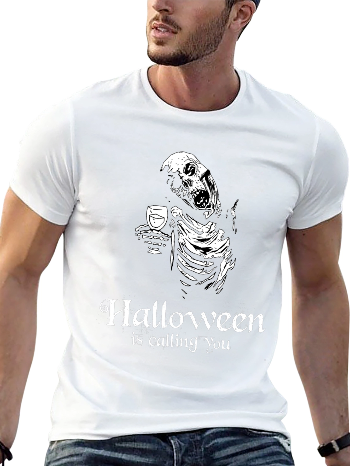 Halloween is Calling You - Skeleton T-Shirt