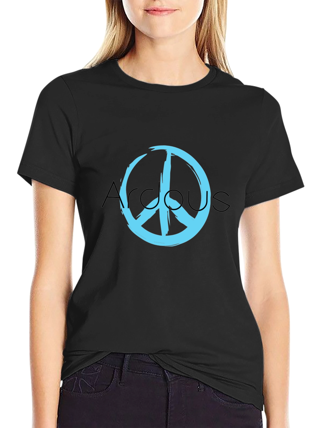 Peace Sign Graphic Tee - Stylish Casual Wear