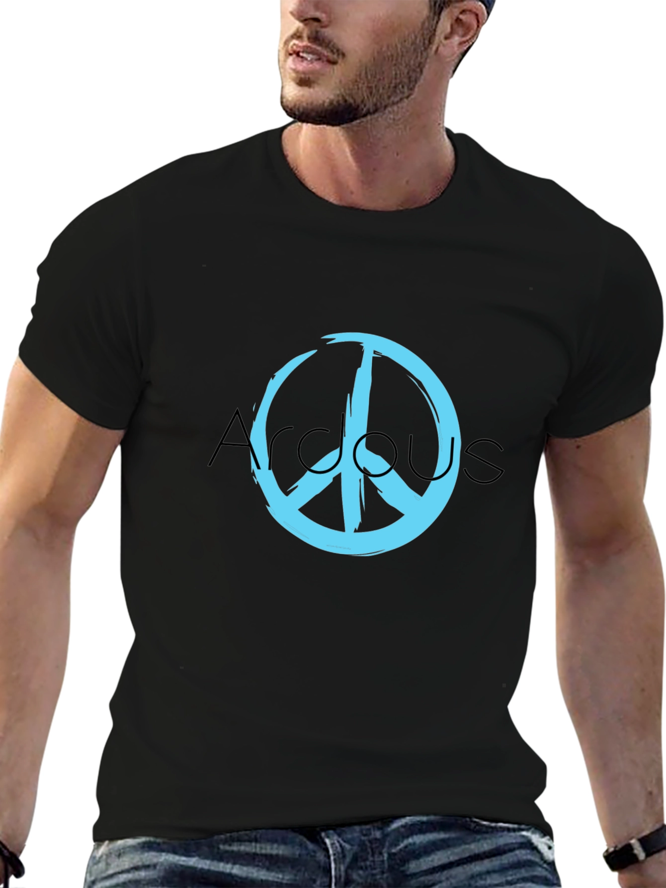 Peace Sign Graphic Tee - Stylish Casual Wear
