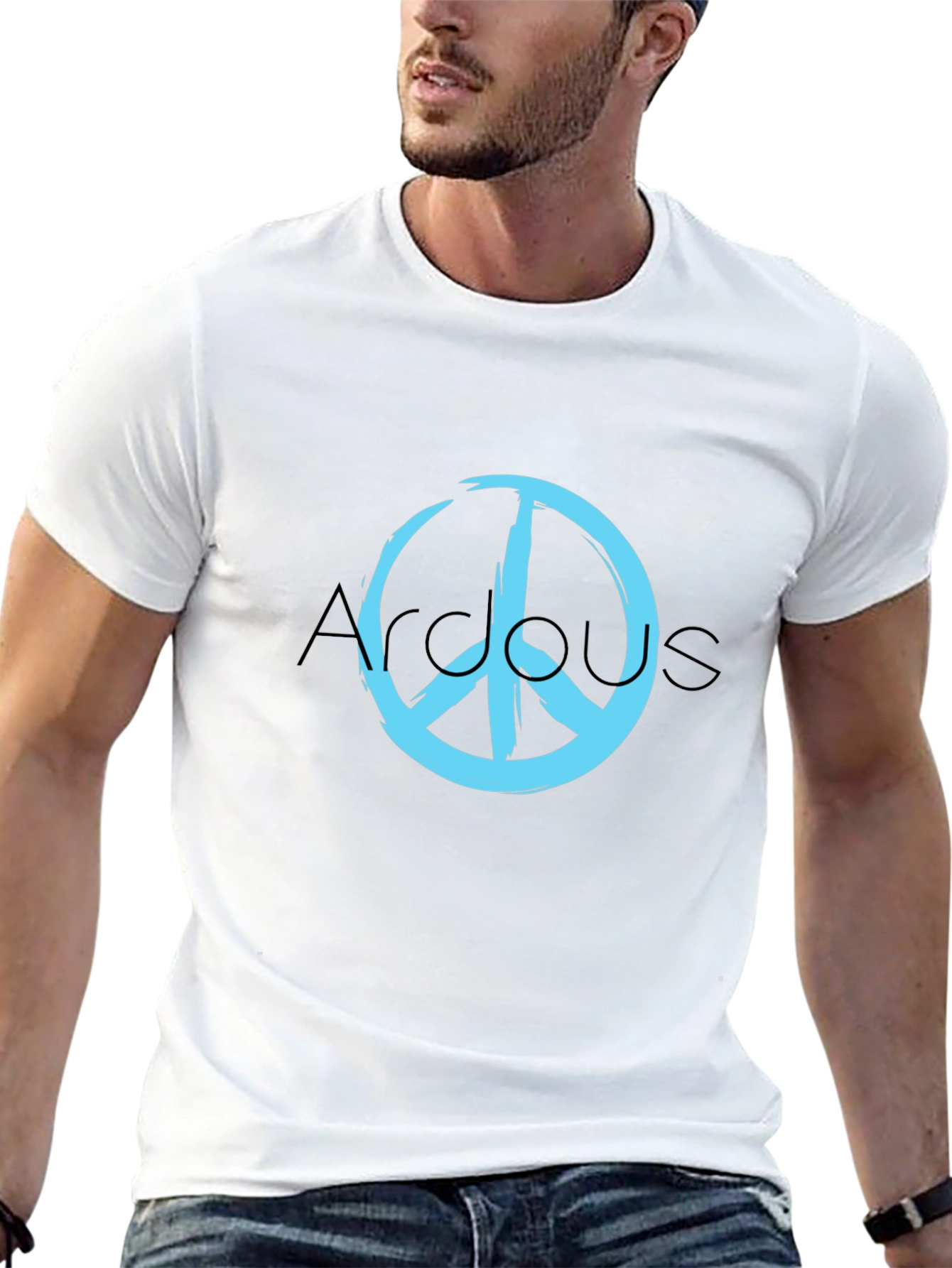 Peace Sign Graphic Tee - Stylish Casual Wear