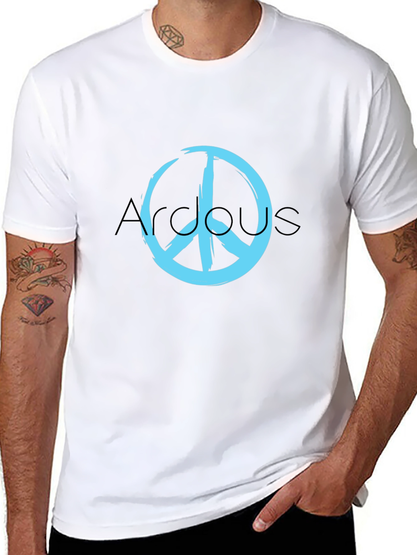 Peace Sign Graphic Tee - Stylish Casual Wear