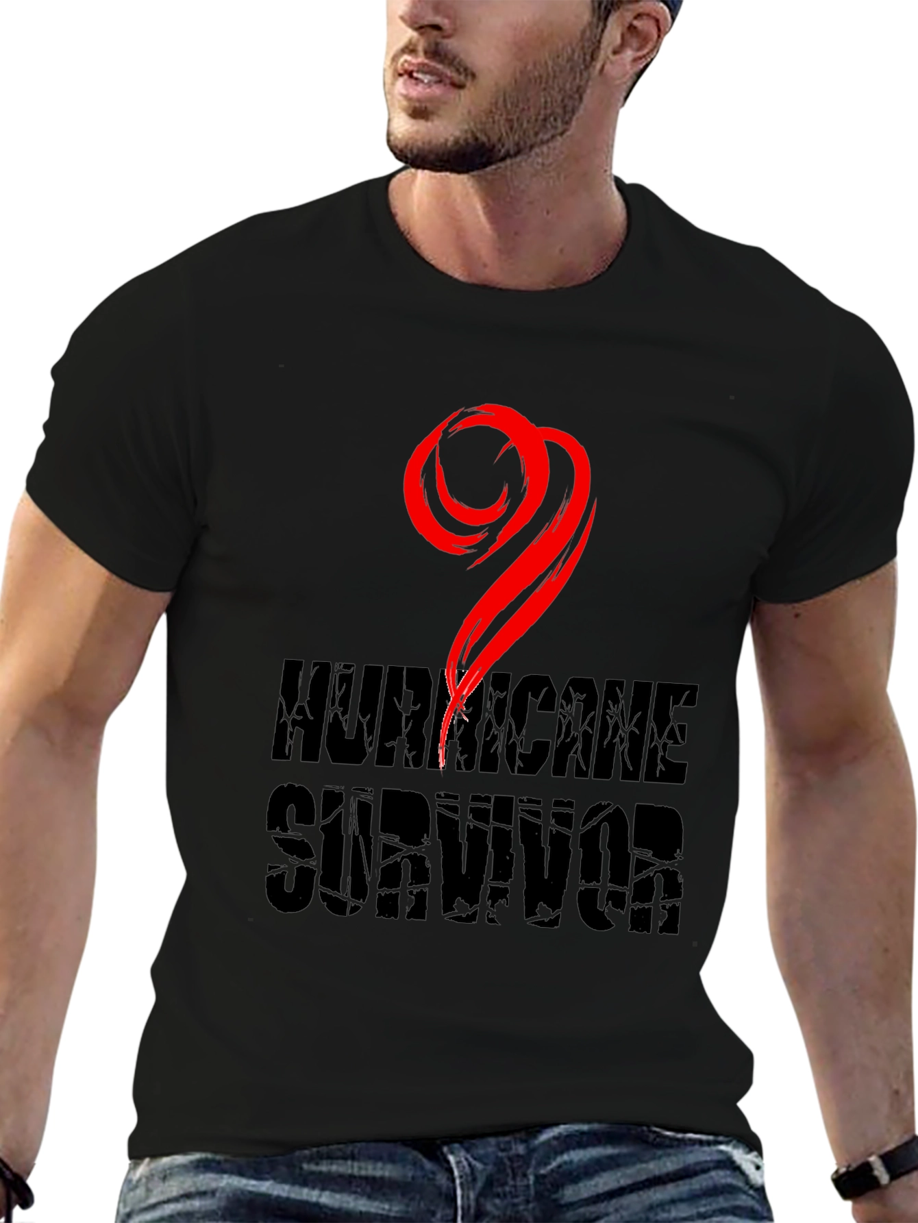 Hurricane Survivor Tee - Grunge Graphic T-Shirt