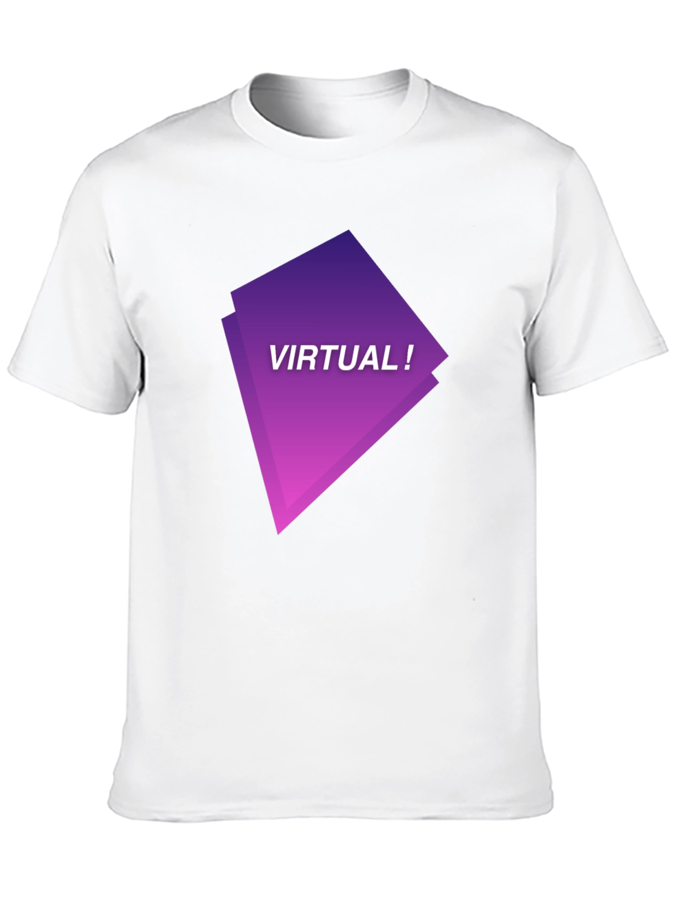 Virtual Graphic Tee - Black Modern Design