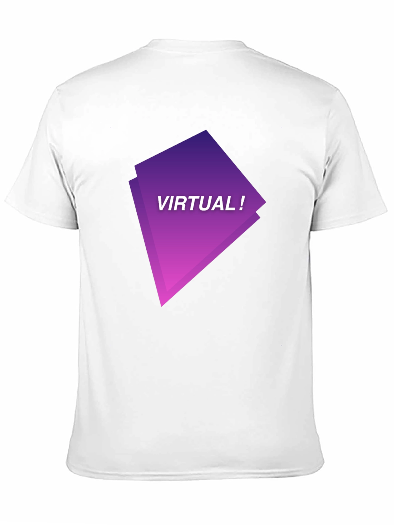 Virtual Graphic Tee - Black Modern Design