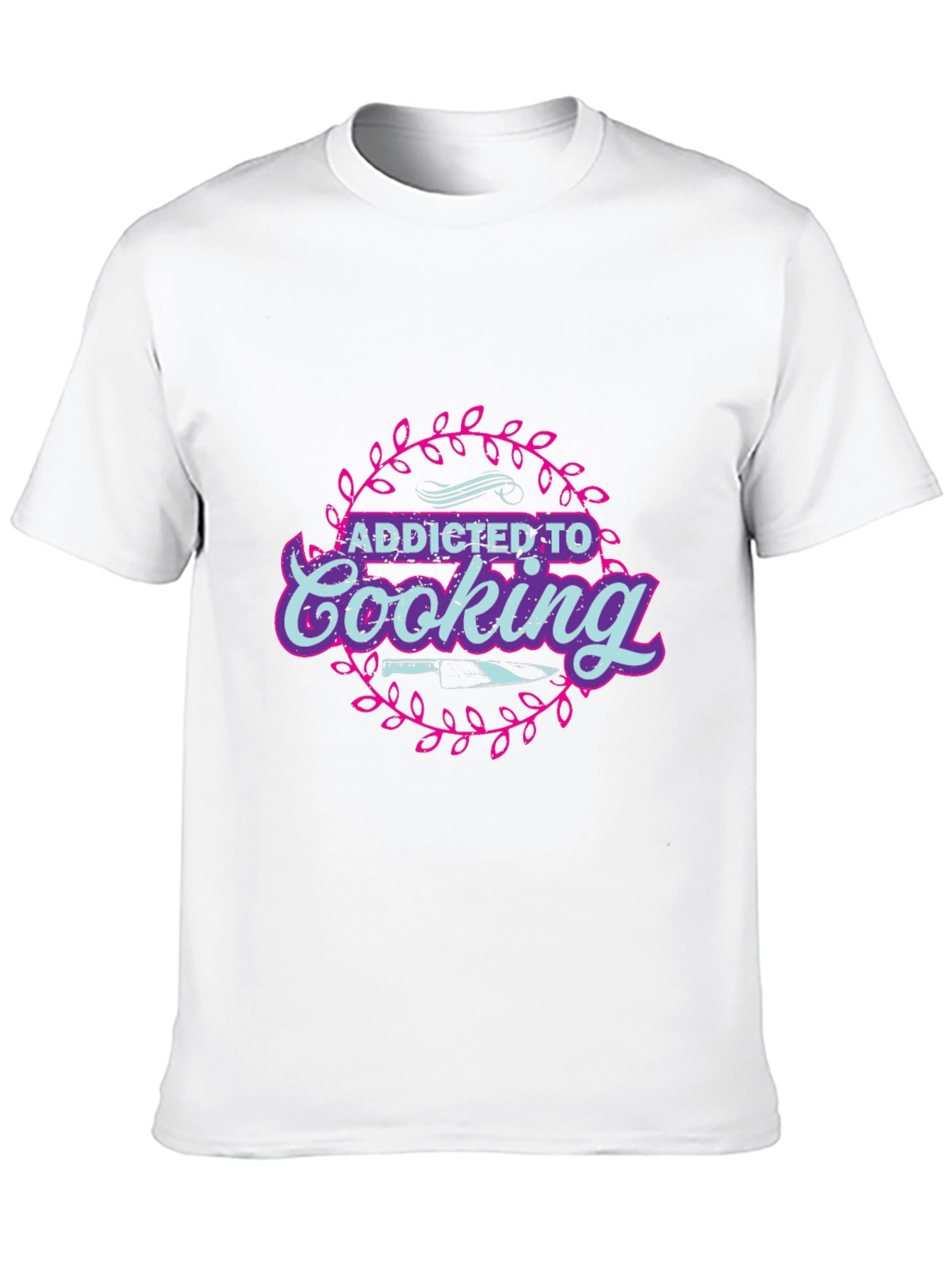 Addicted to Cooking T-Shirt Chef Foodie Tee
