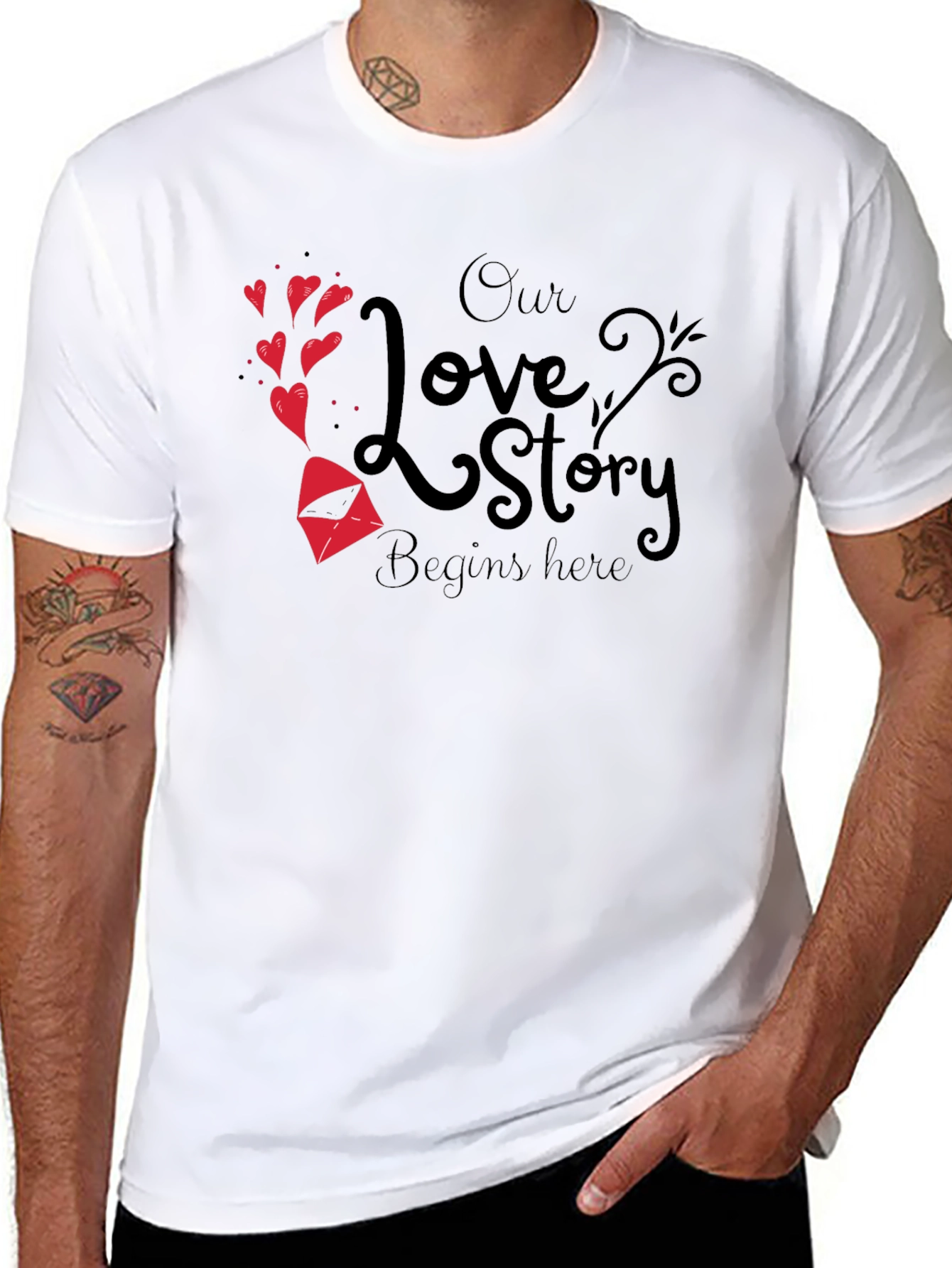 Our Love Story Begins Here T-Shirt